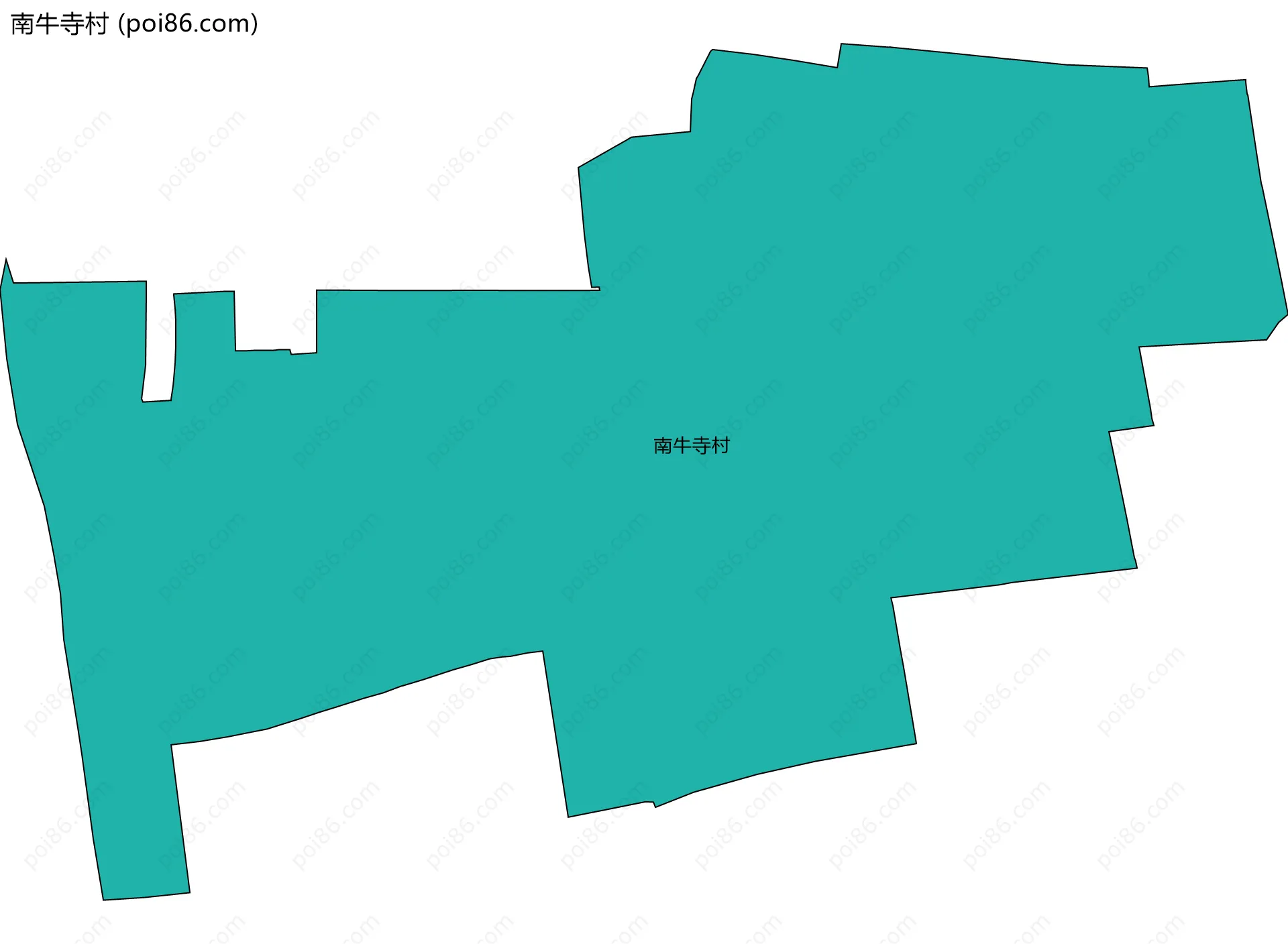 南牛寺村边界地图
