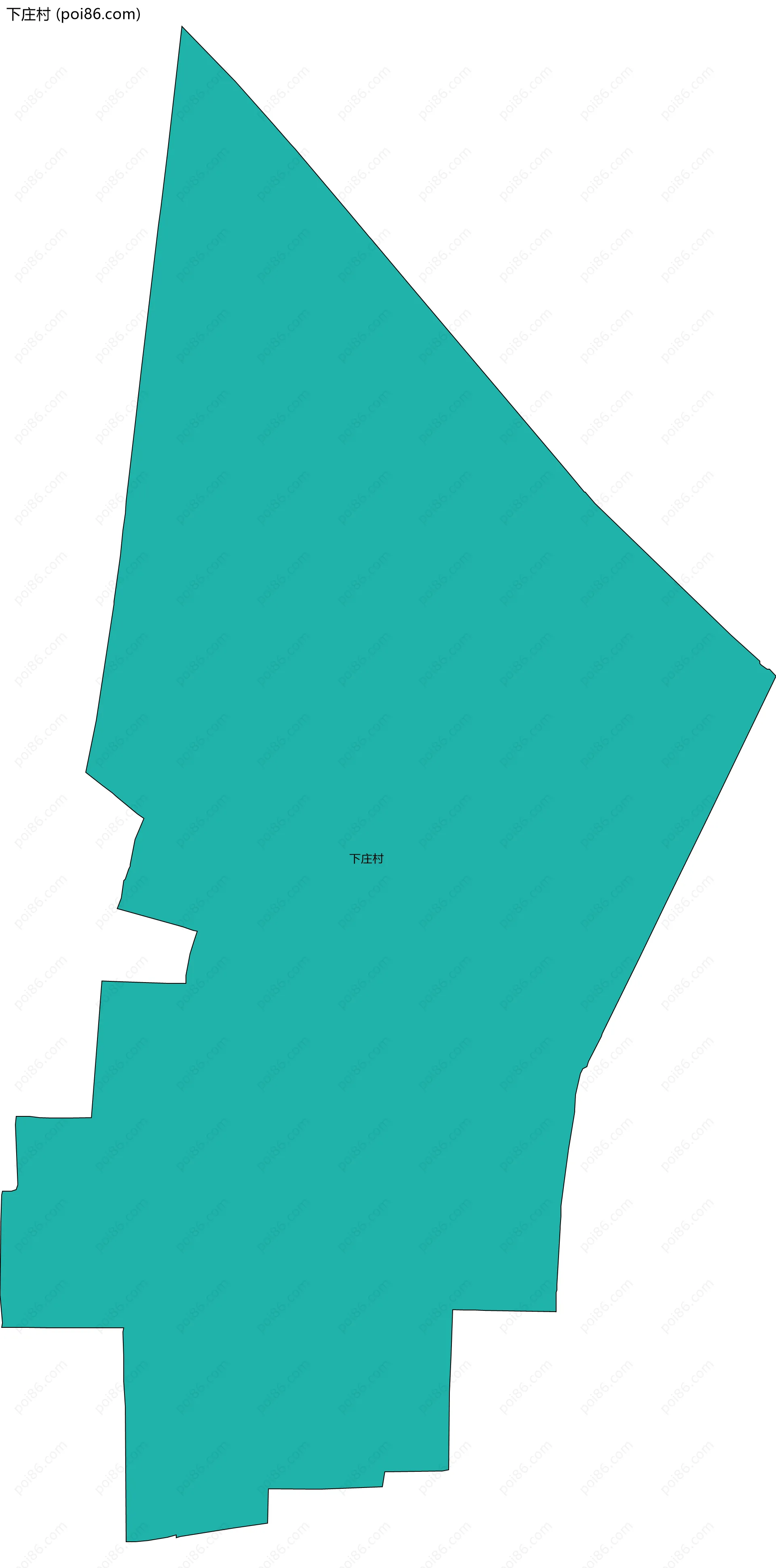 下庄村边界地图