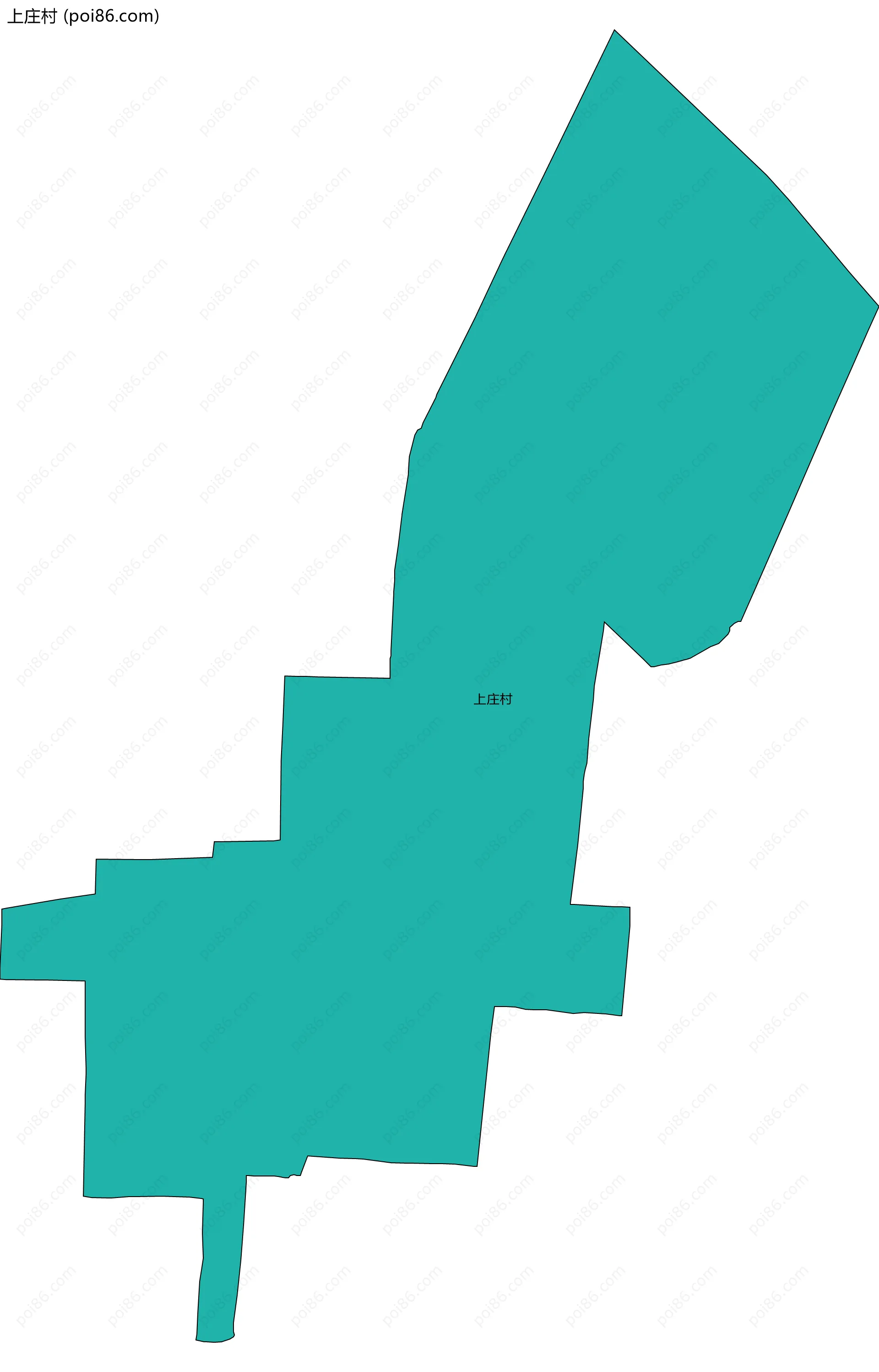 上庄村边界地图