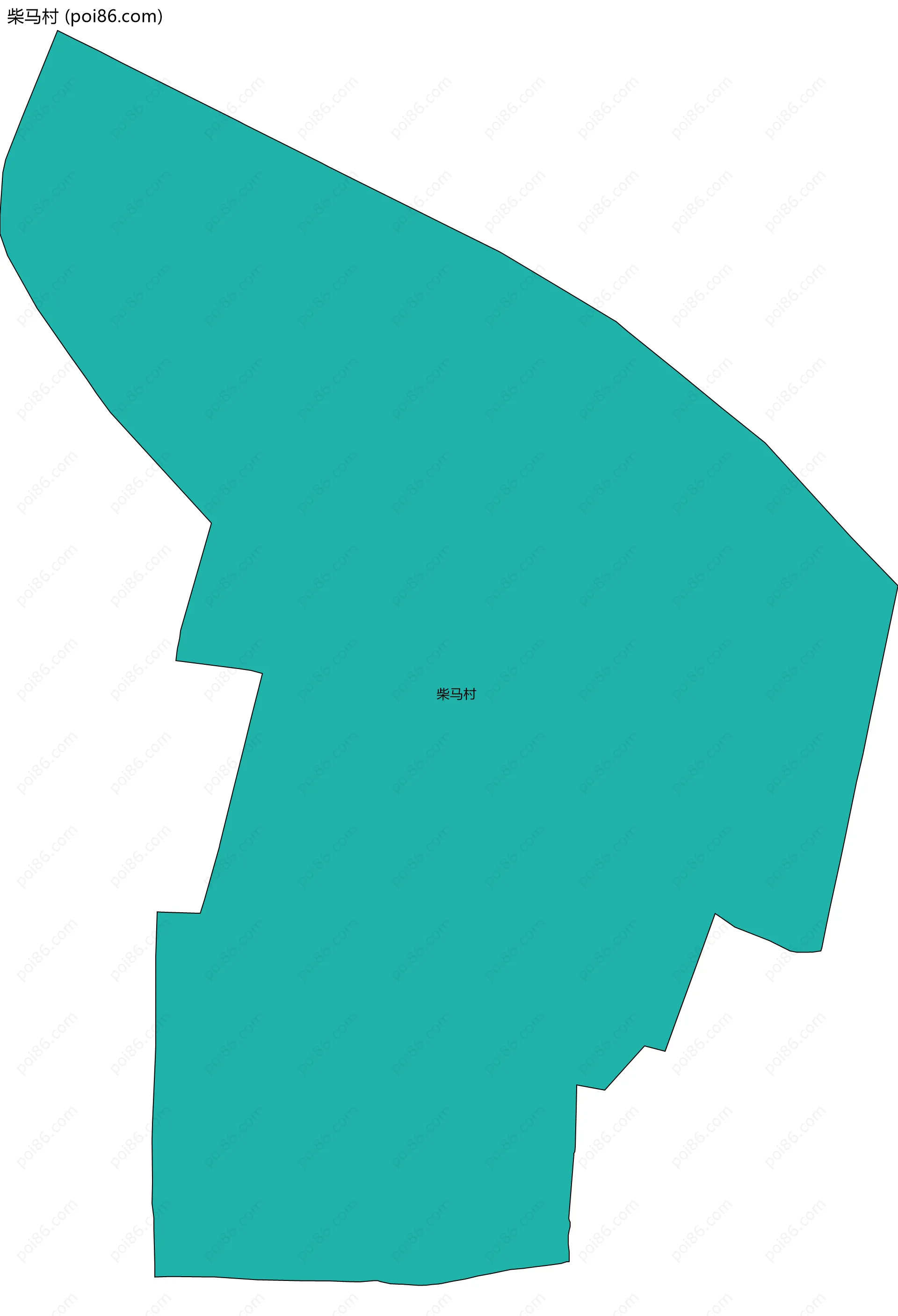 柴马村边界地图