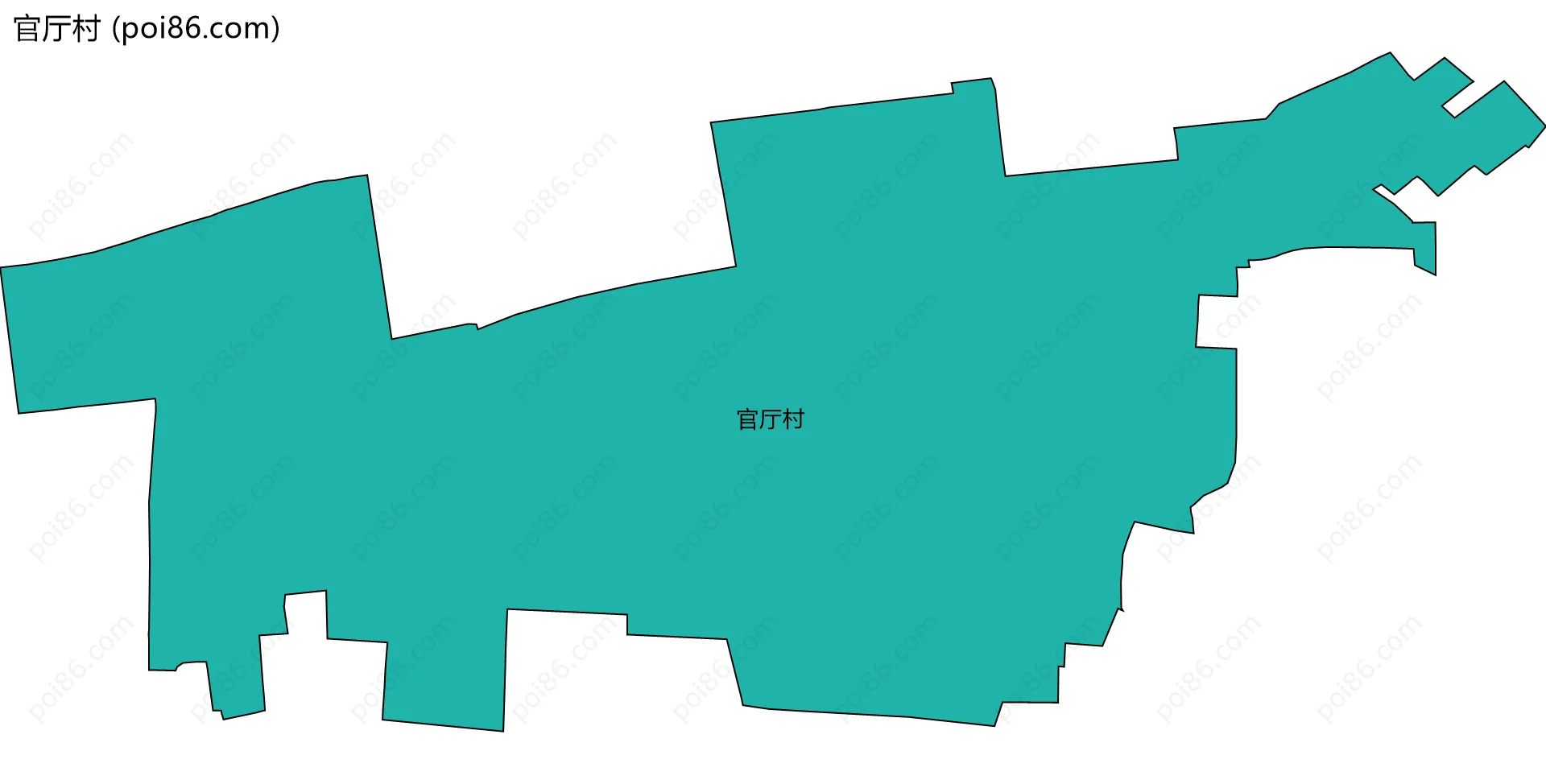 官厅村边界地图