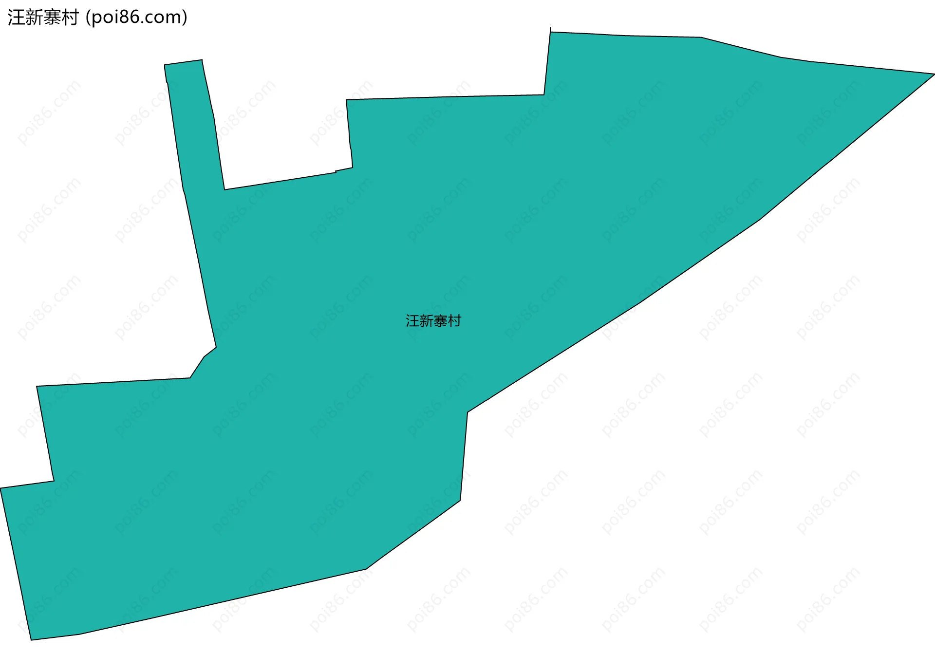 汪新寨村边界地图