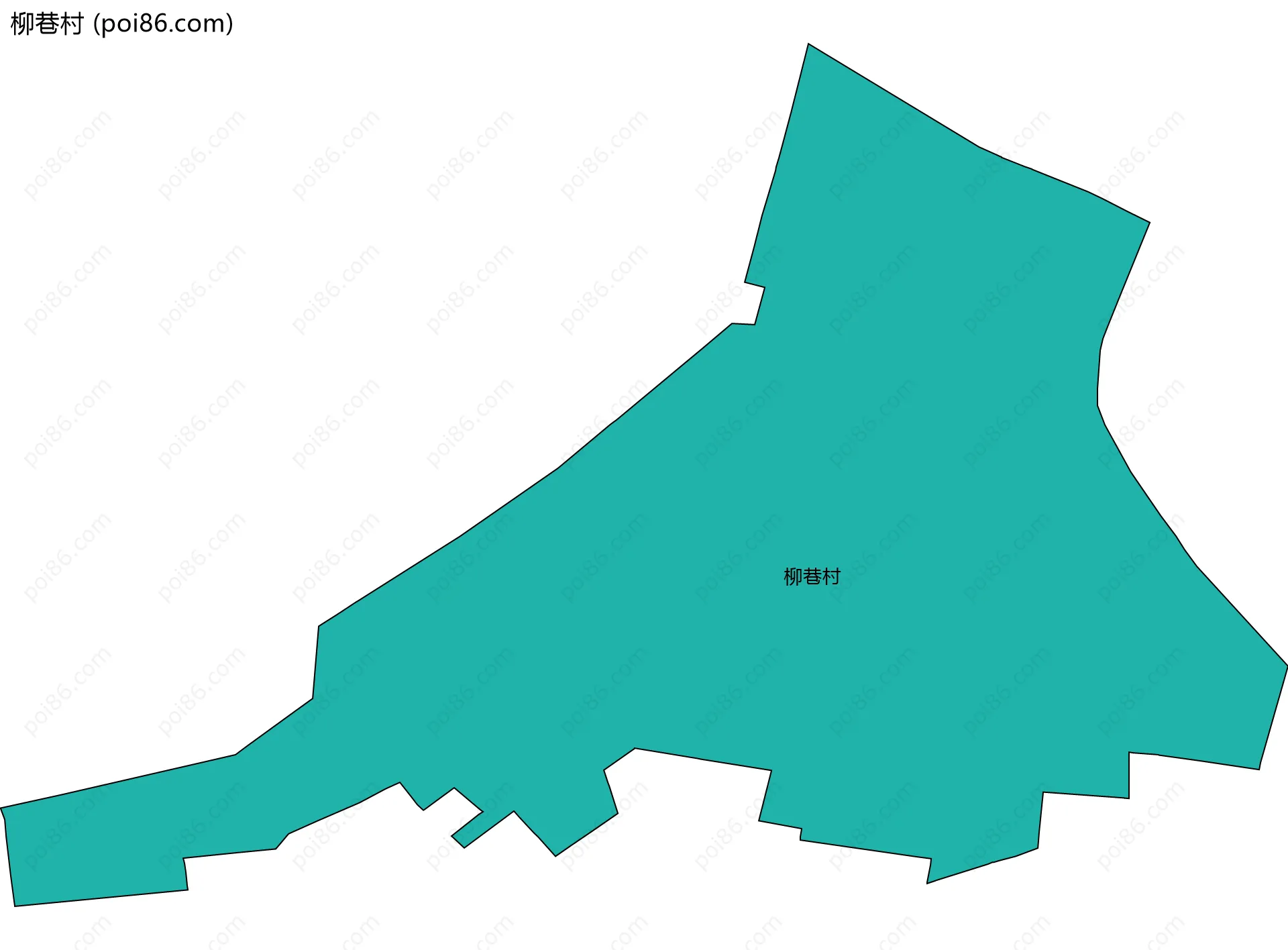 柳巷村边界地图