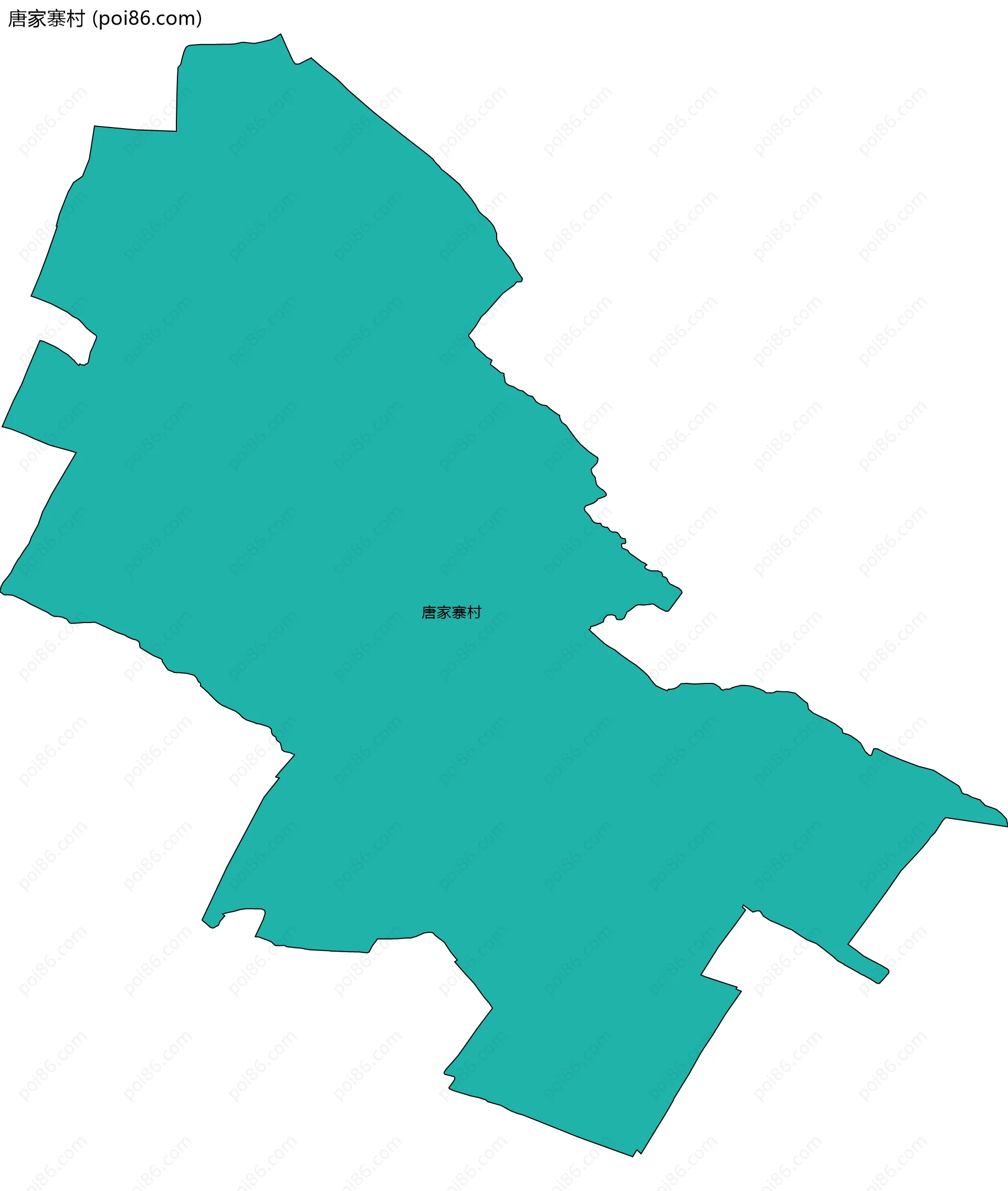 唐家寨村边界地图