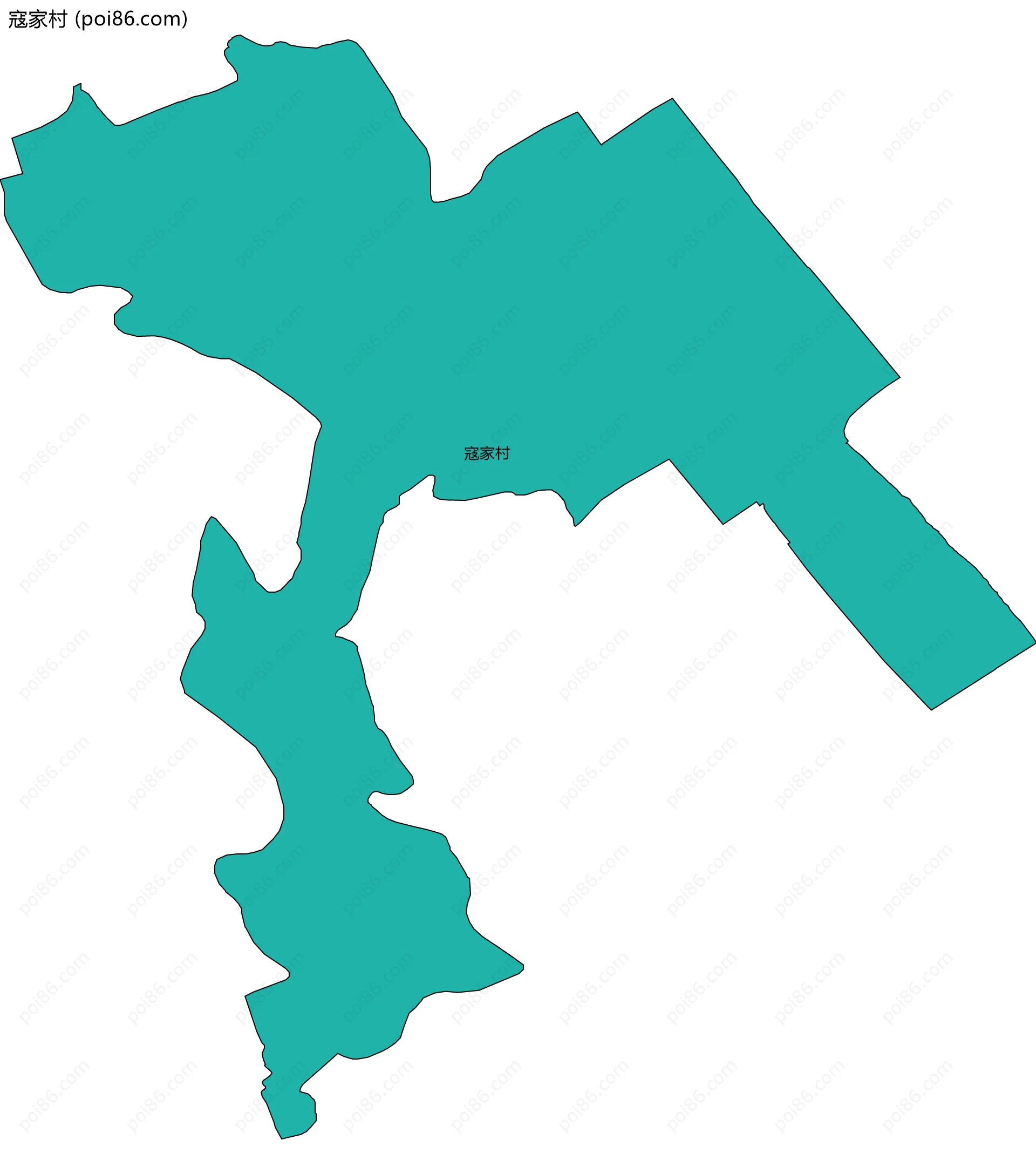 寇家村边界地图