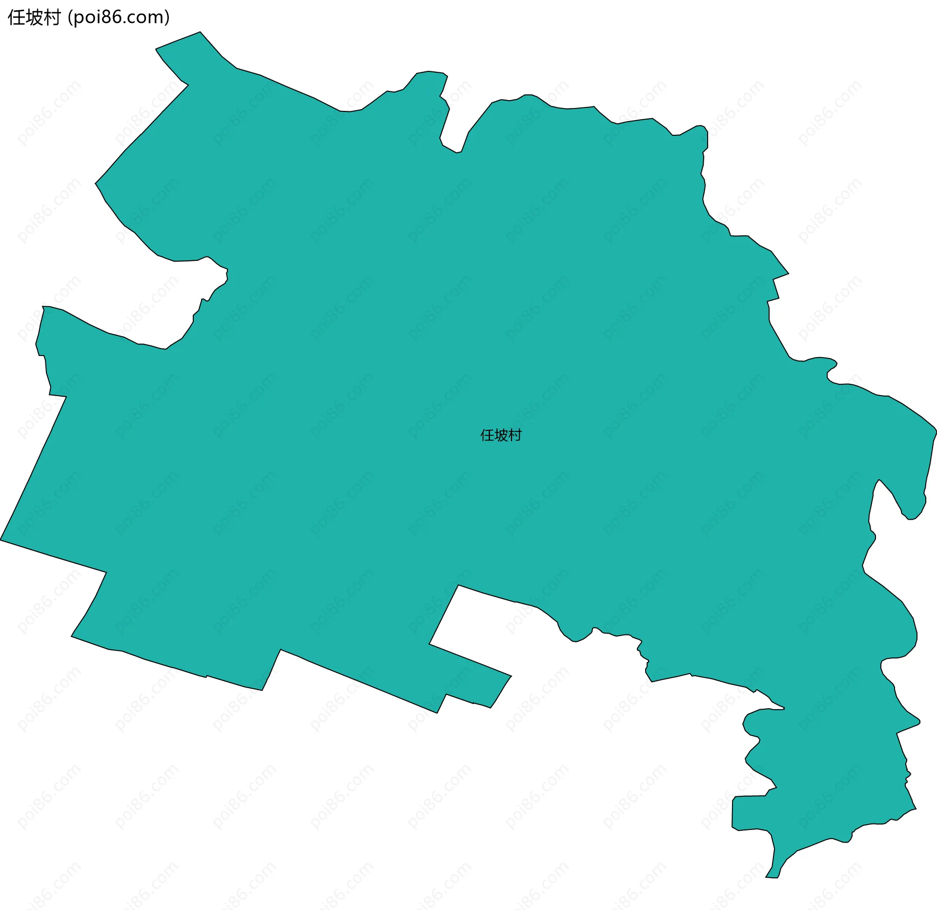 任坡村边界地图