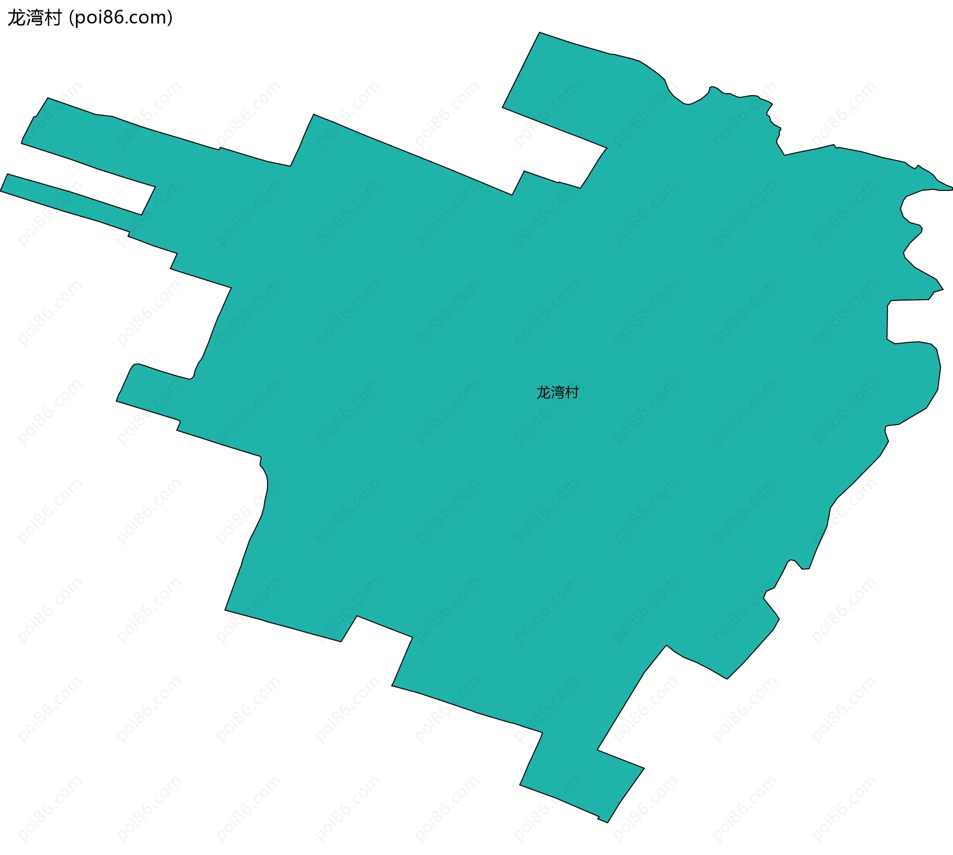 龙湾村边界地图