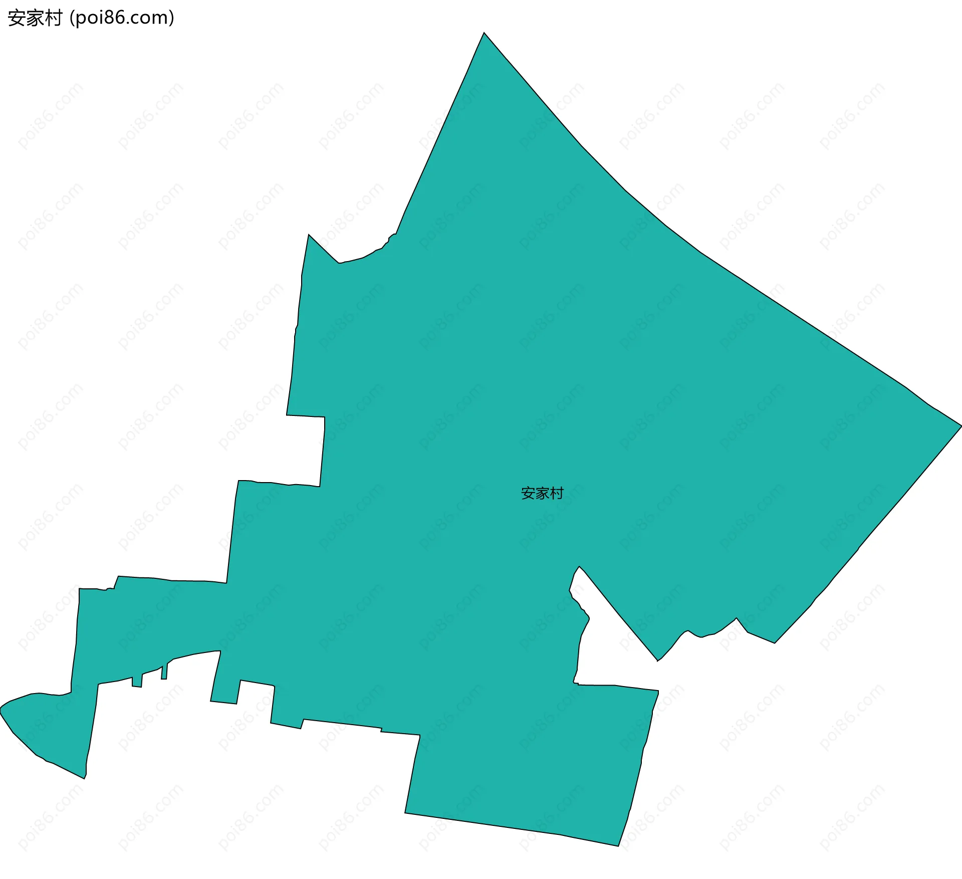 安家村边界地图