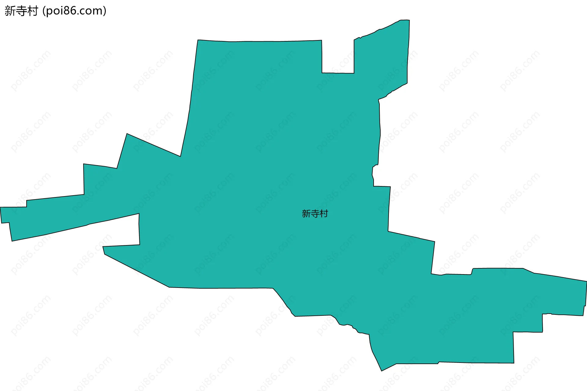 新寺村边界地图