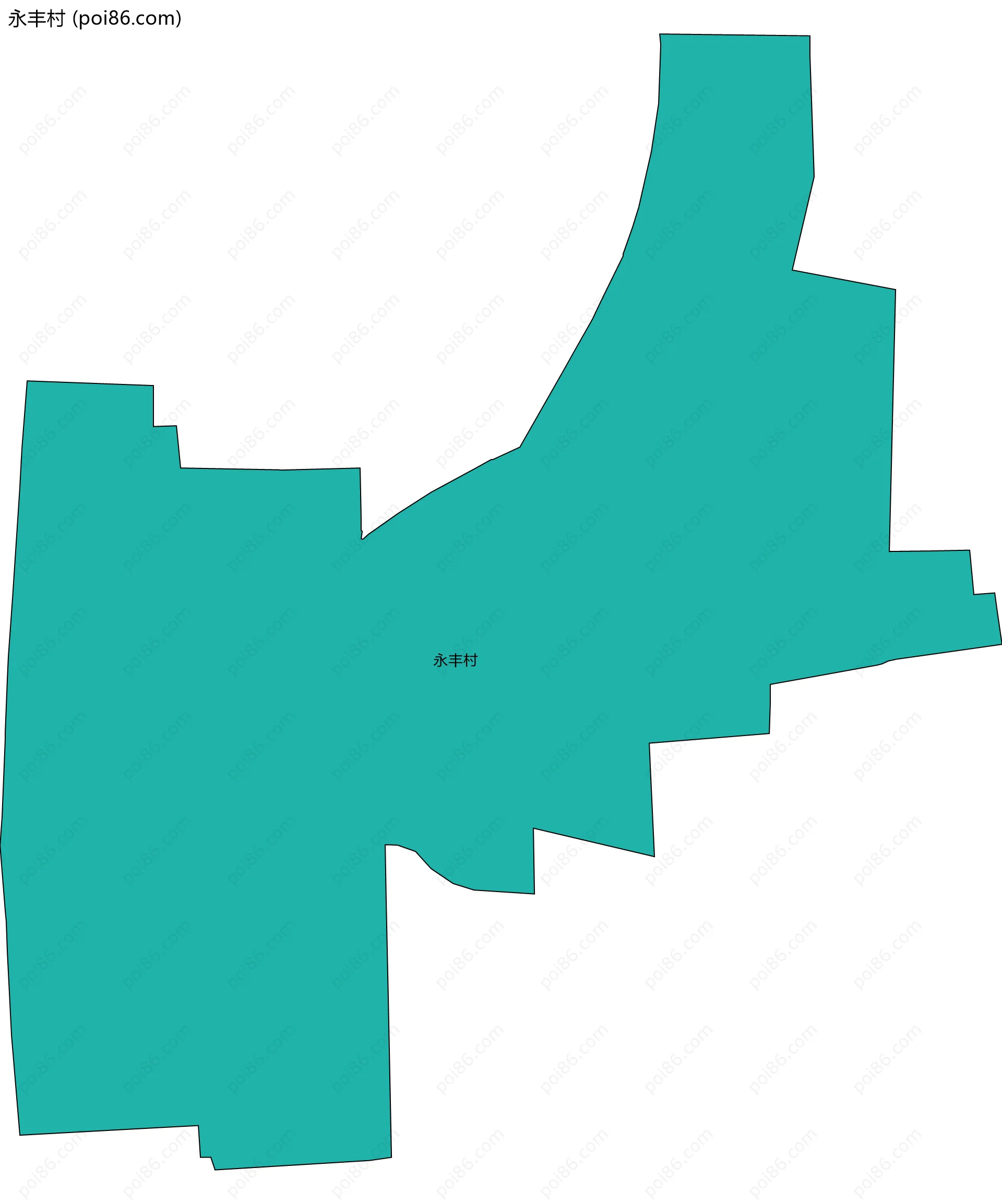 永丰村边界地图