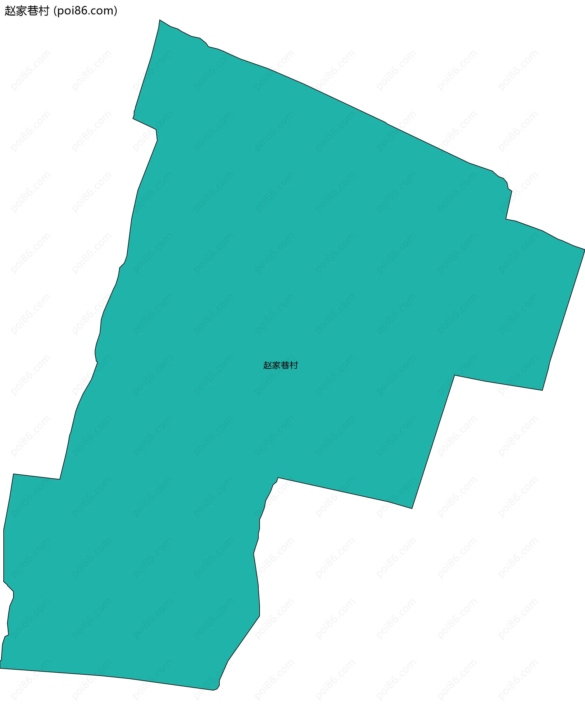 赵家巷村边界地图