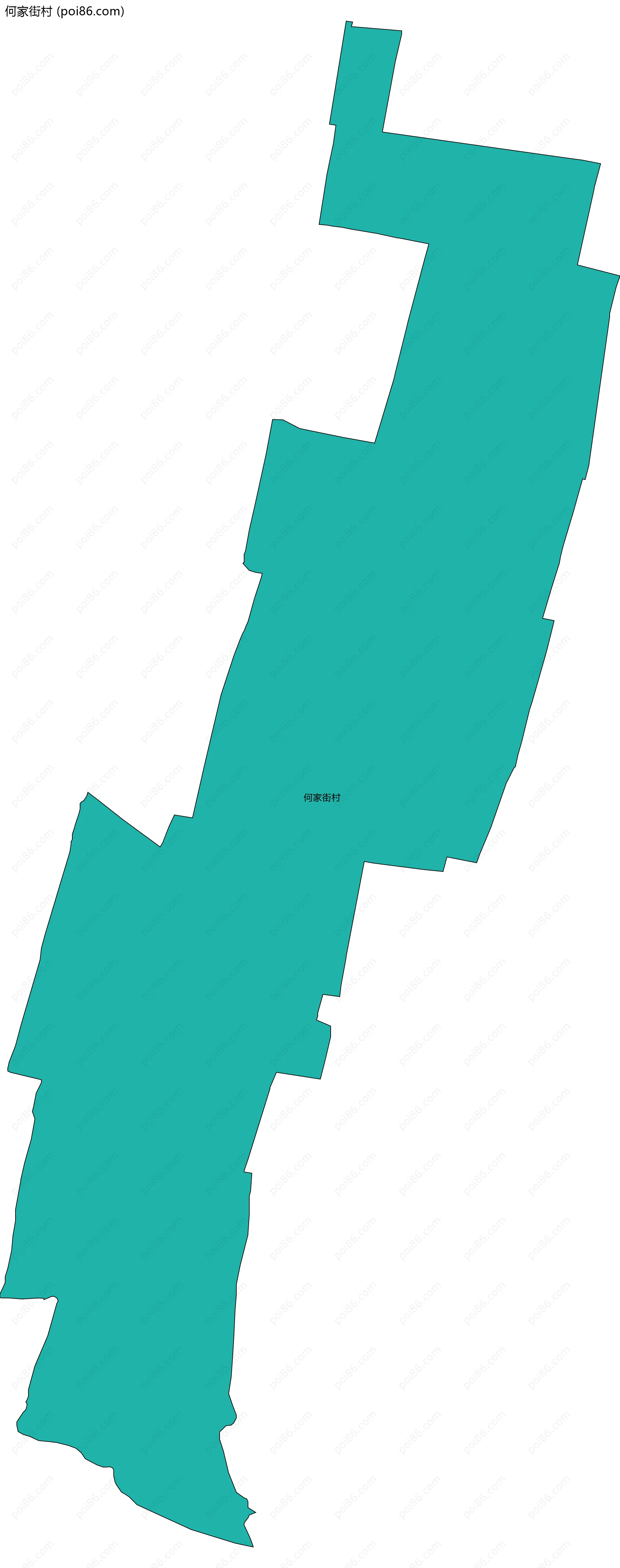 何家街村边界地图