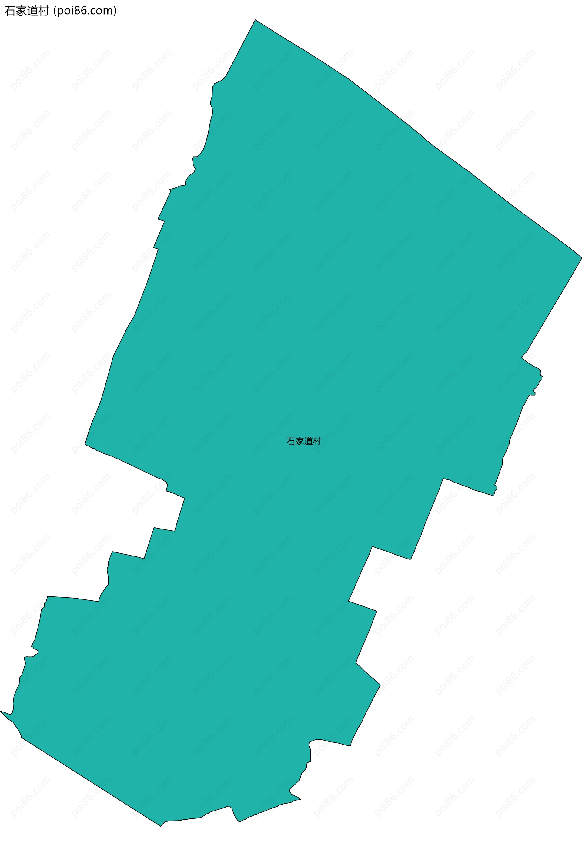 石家道村边界地图