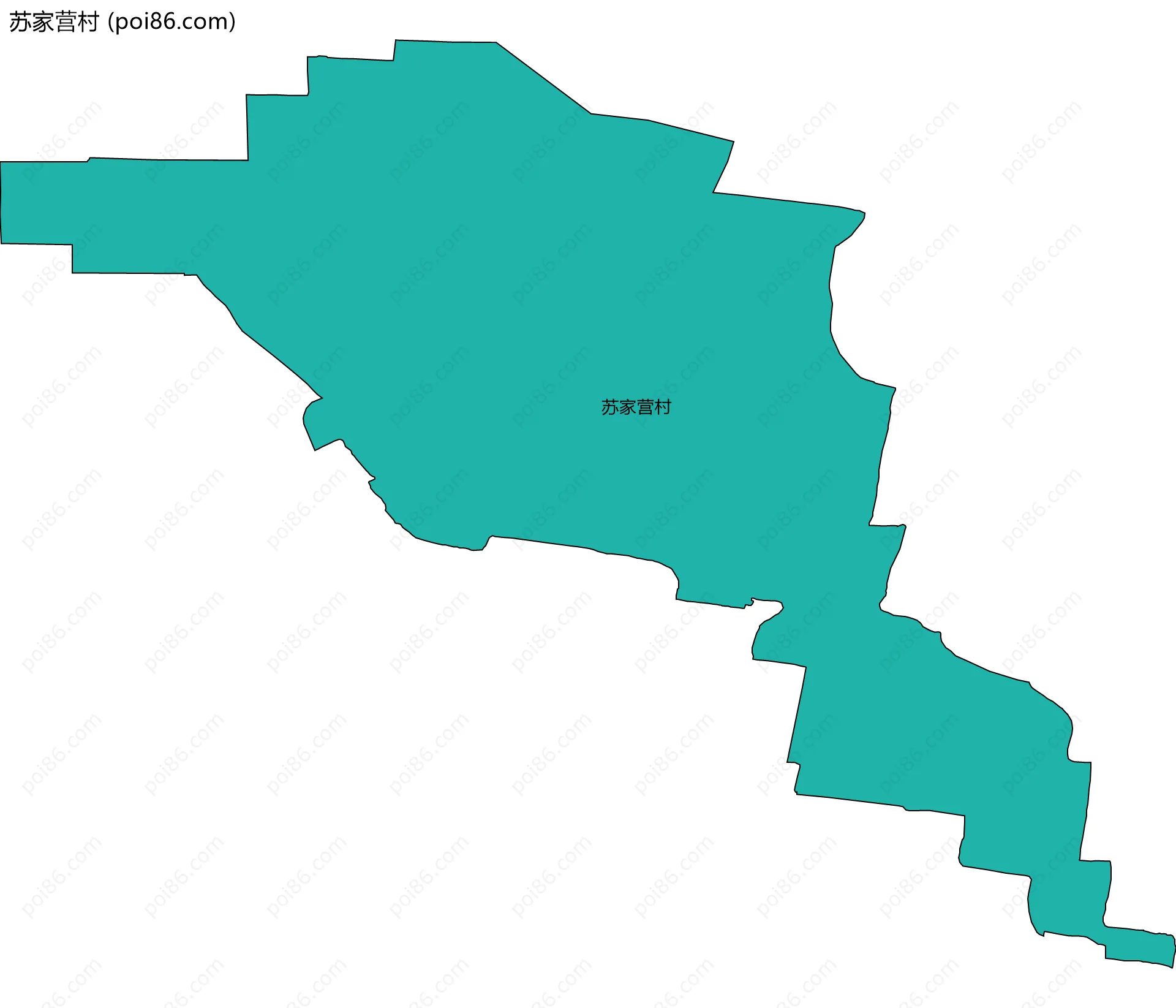 苏家营村边界地图
