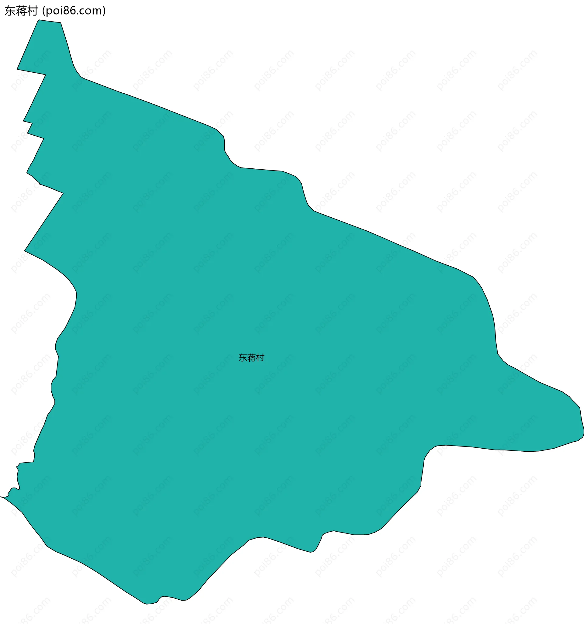 东蒋村边界地图