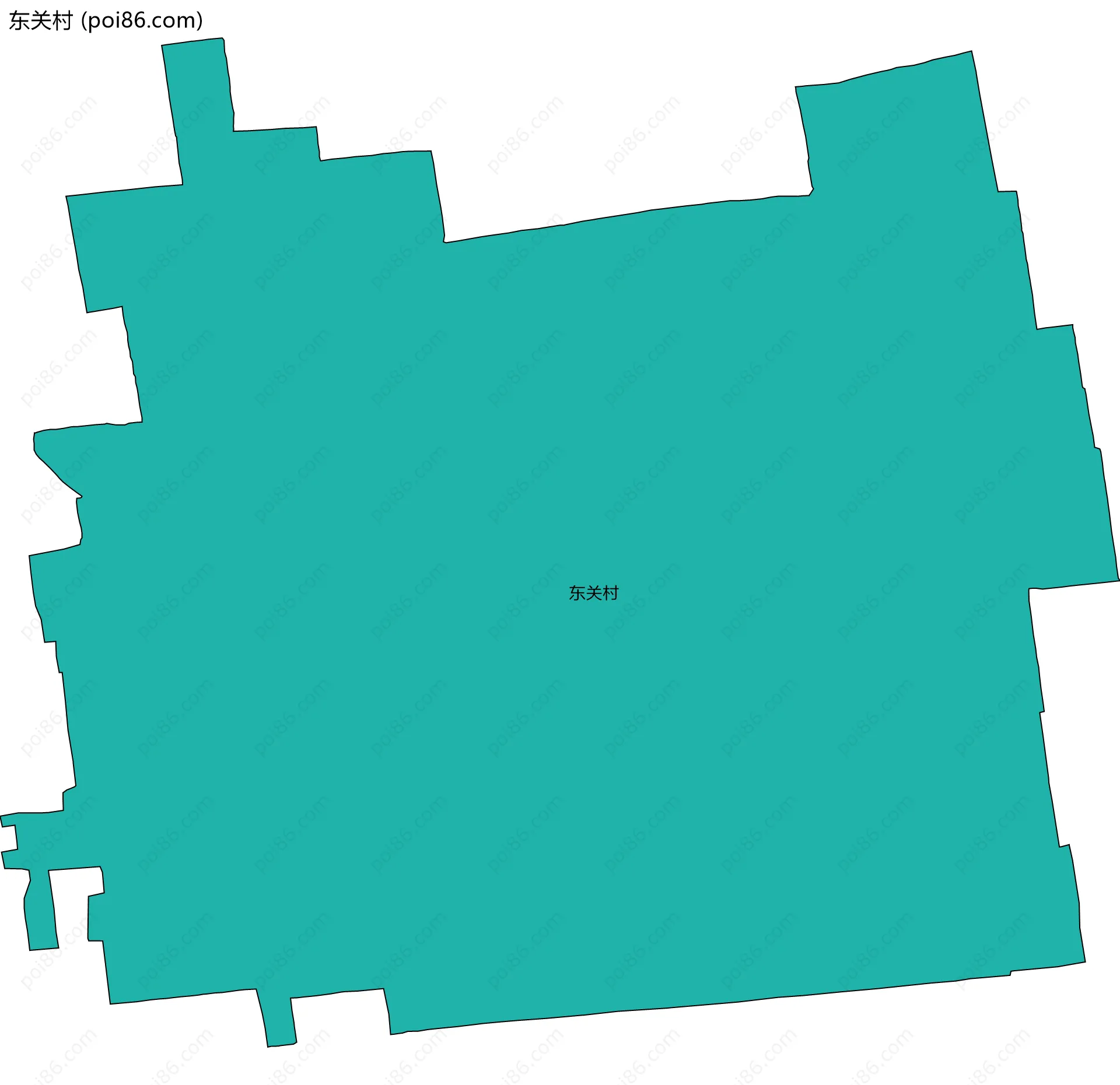 东关村边界地图