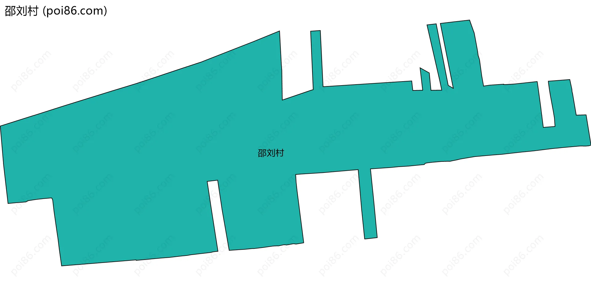 邵刘村边界地图