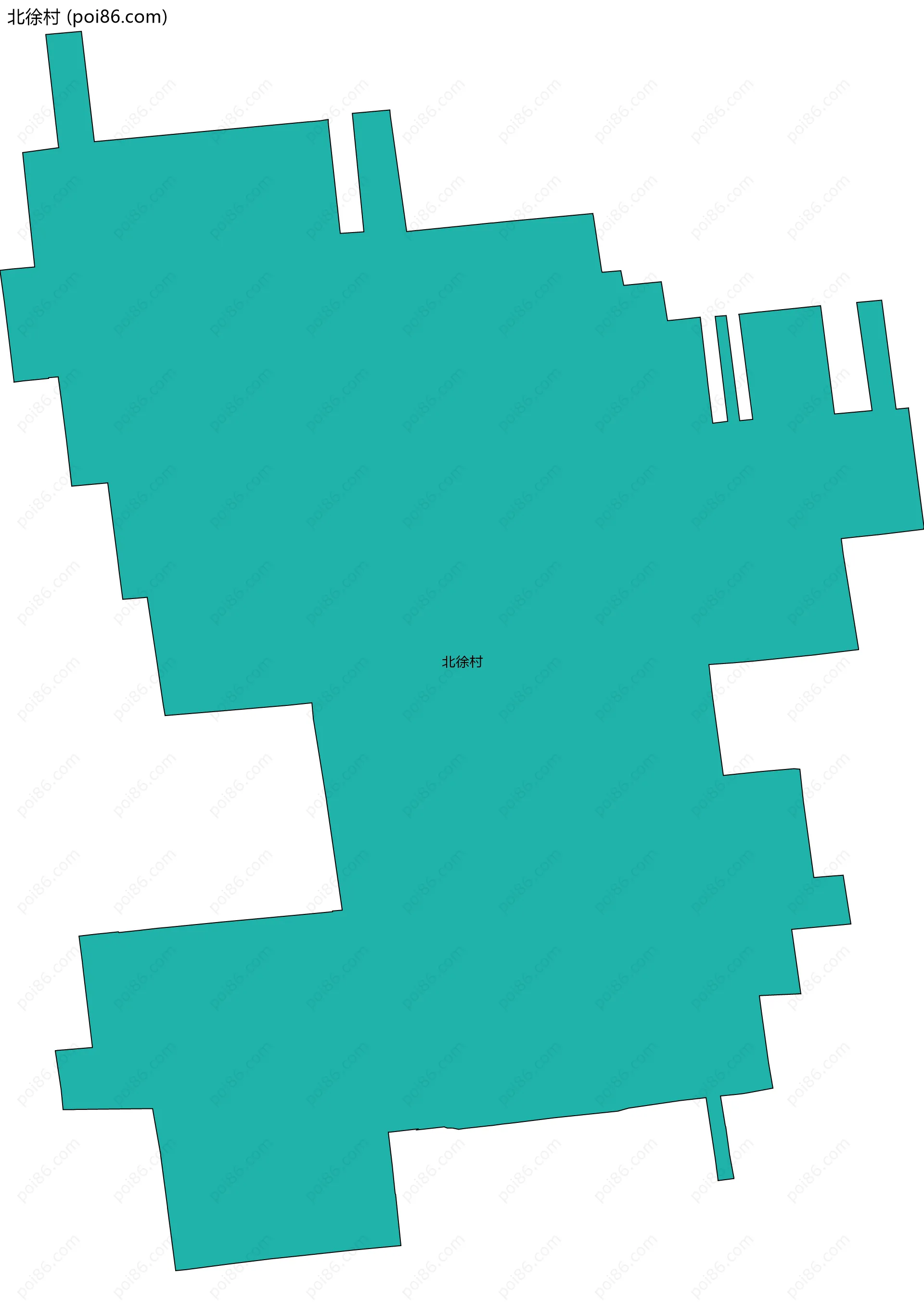 北徐村边界地图