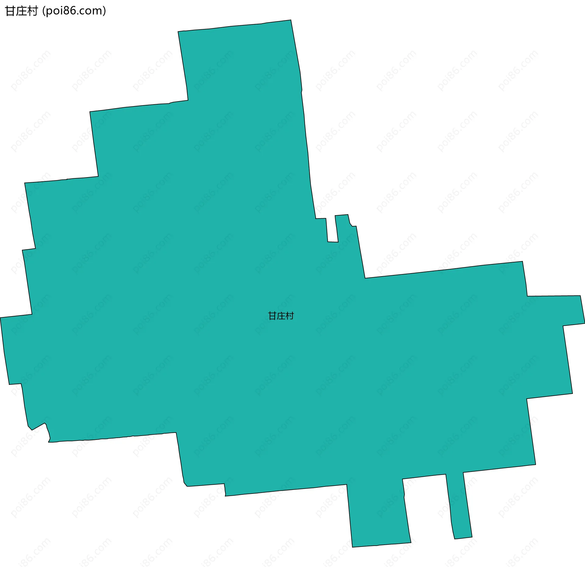 甘庄村边界地图