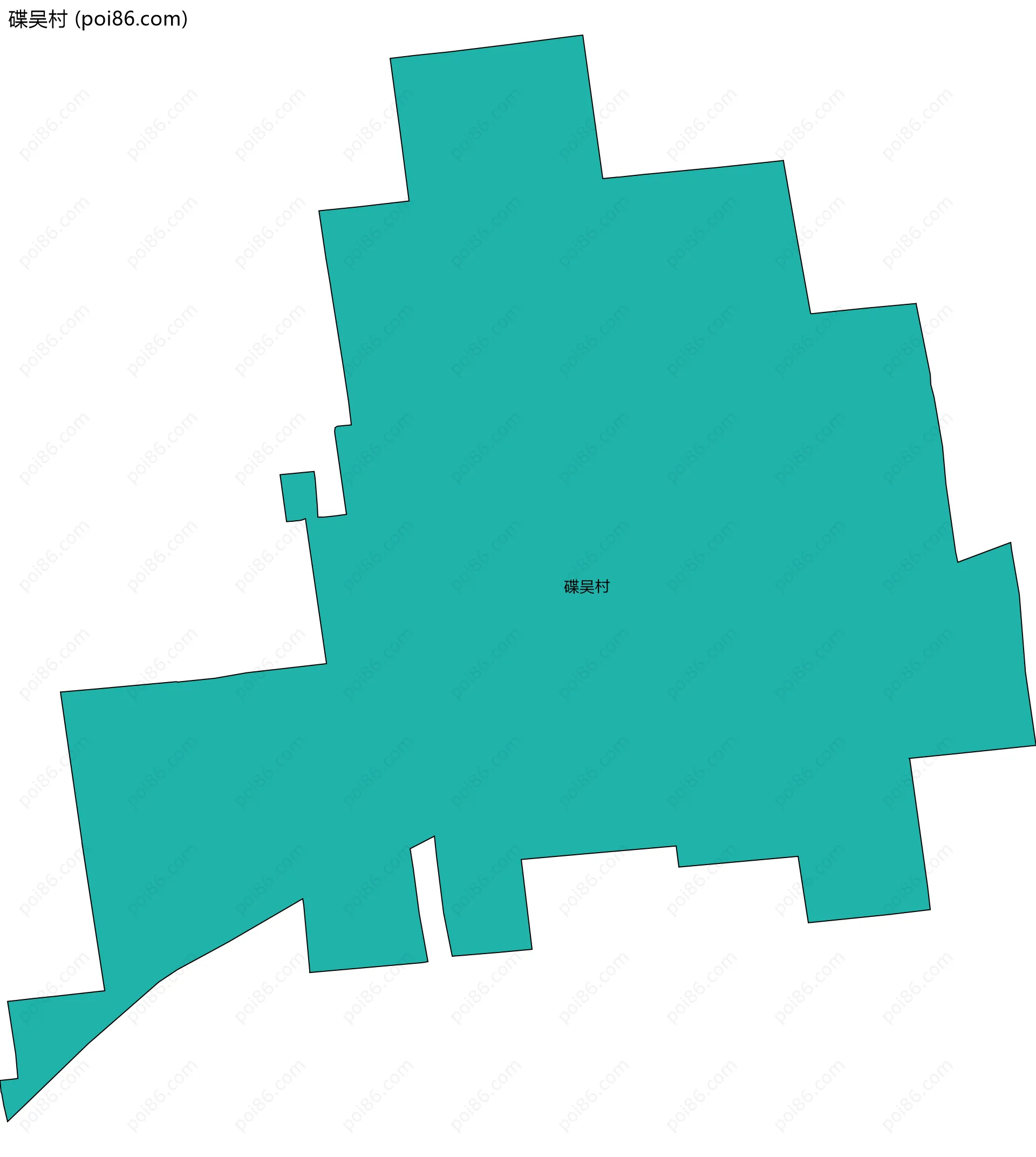 碟吴村边界地图