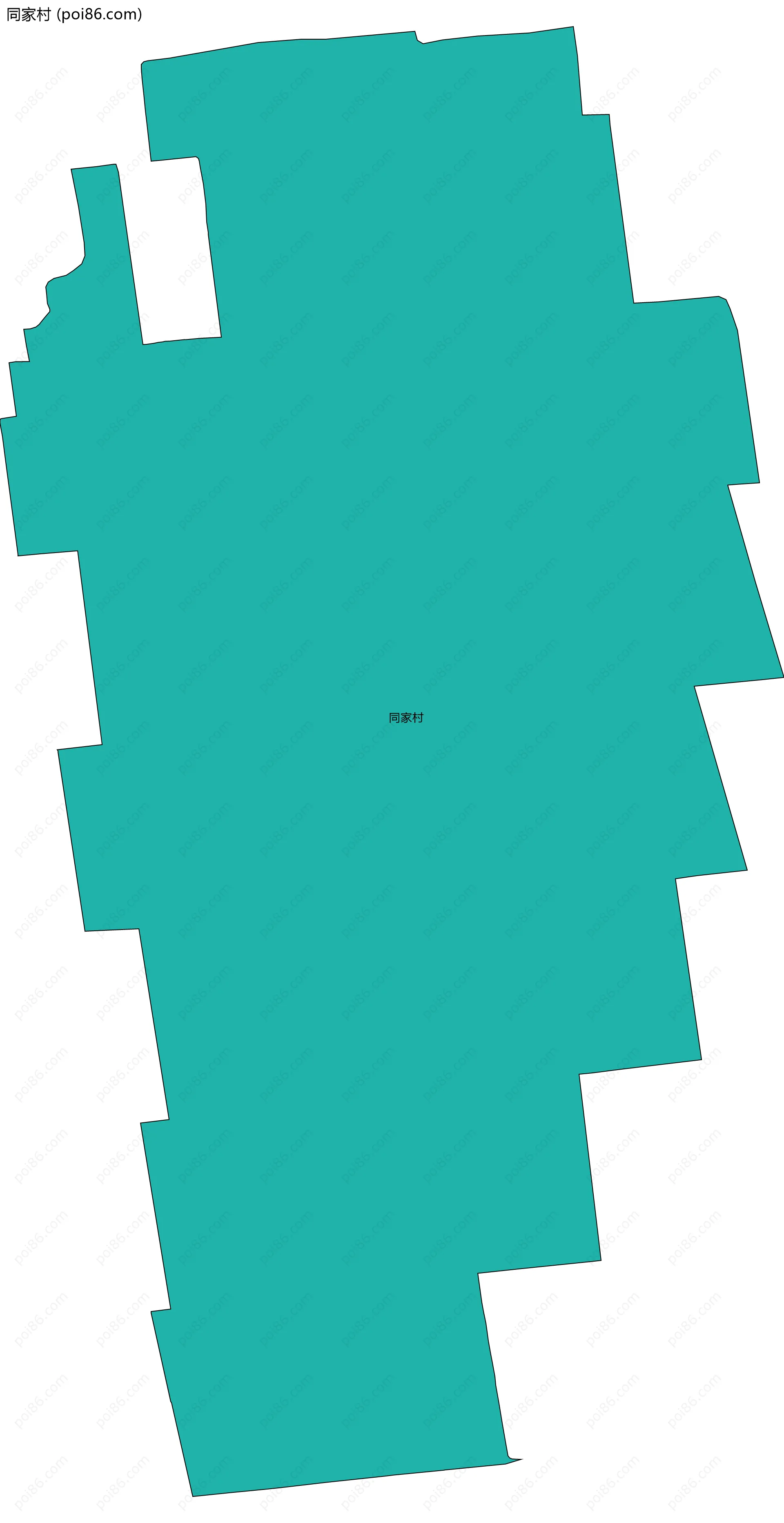 同家村边界地图