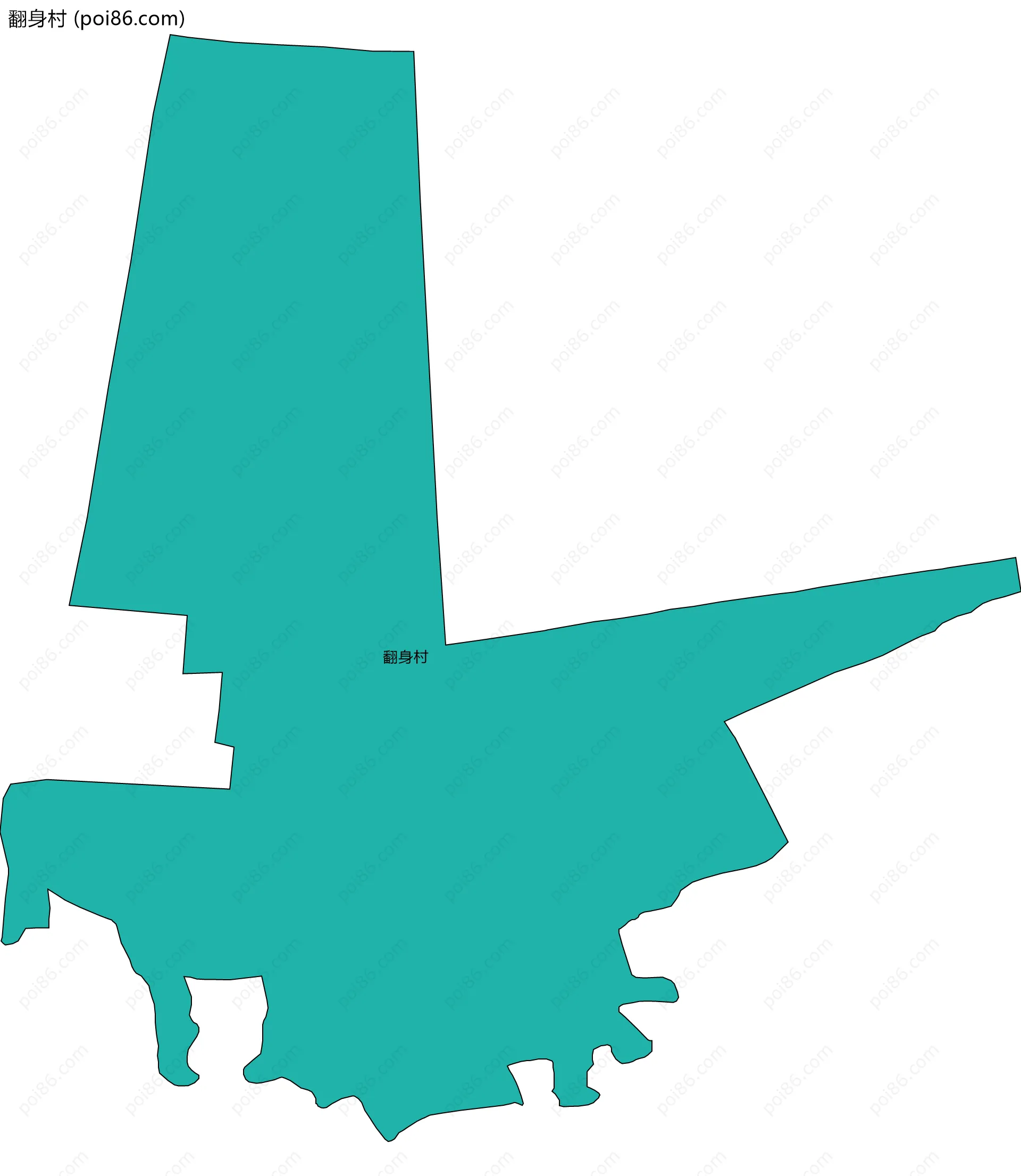 翻身村边界地图