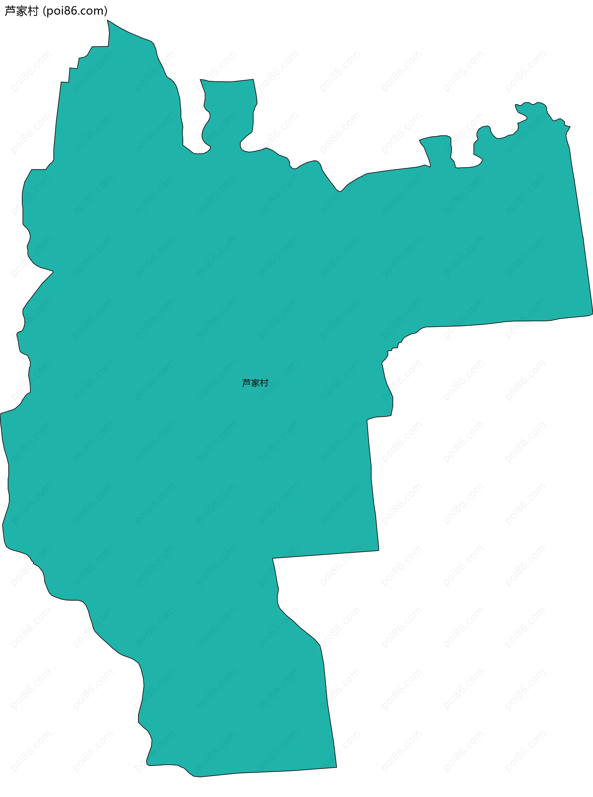 芦家村边界地图