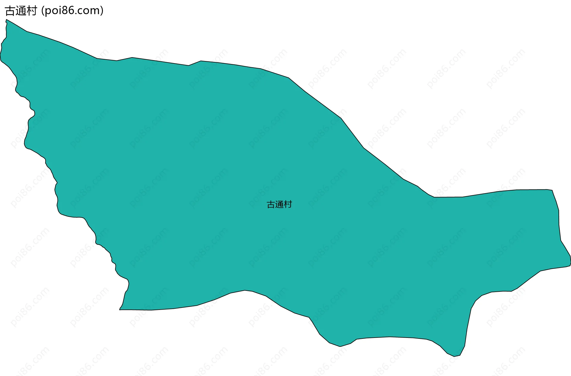古通村边界地图