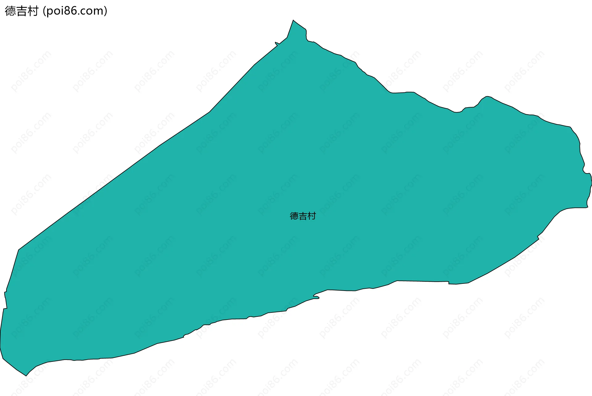德吉村边界地图