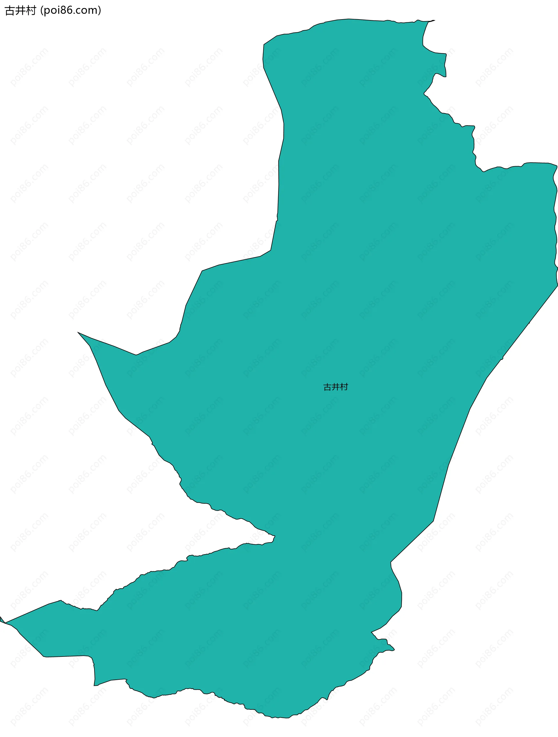古井村边界地图