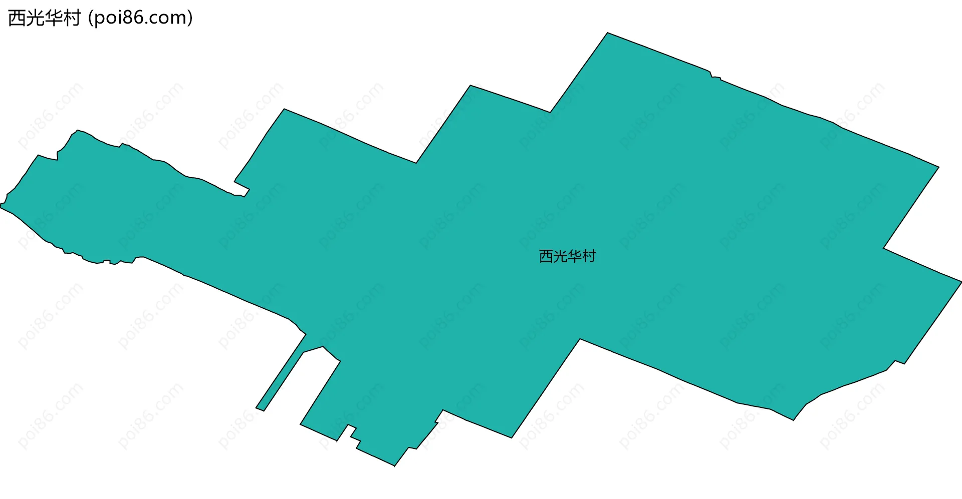 西光华村边界地图