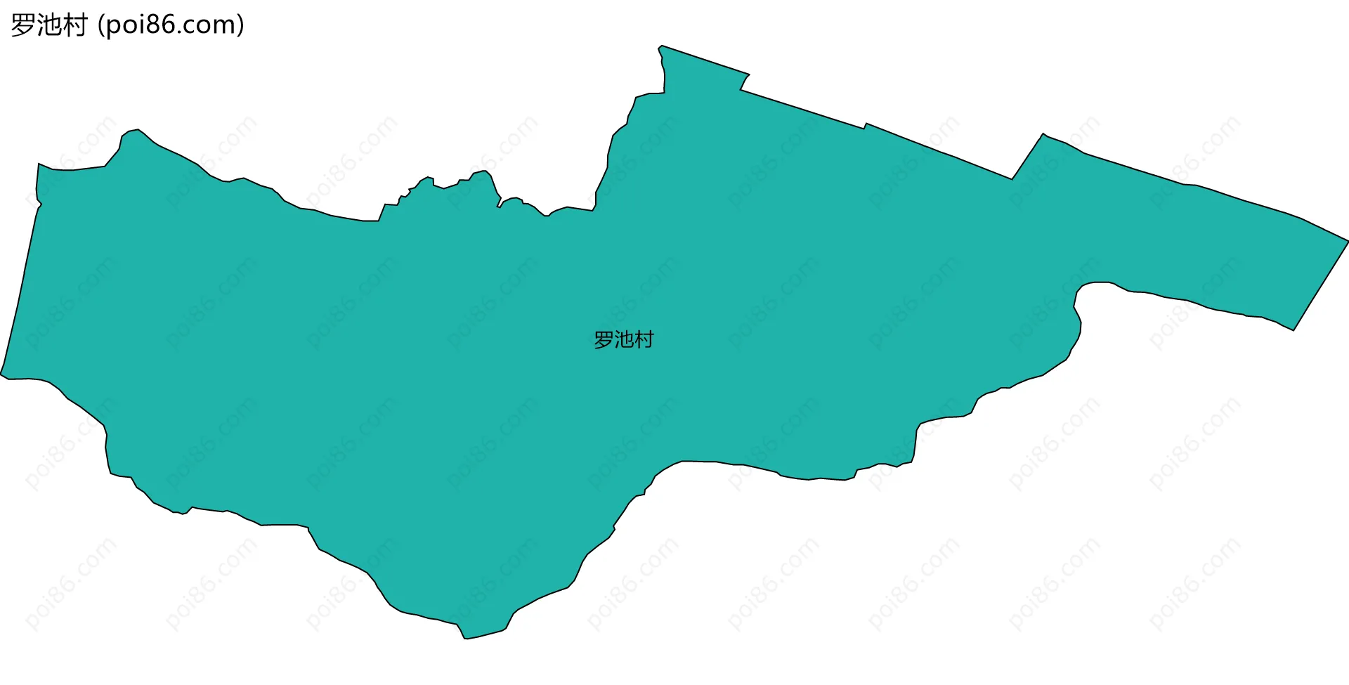 罗池村边界地图