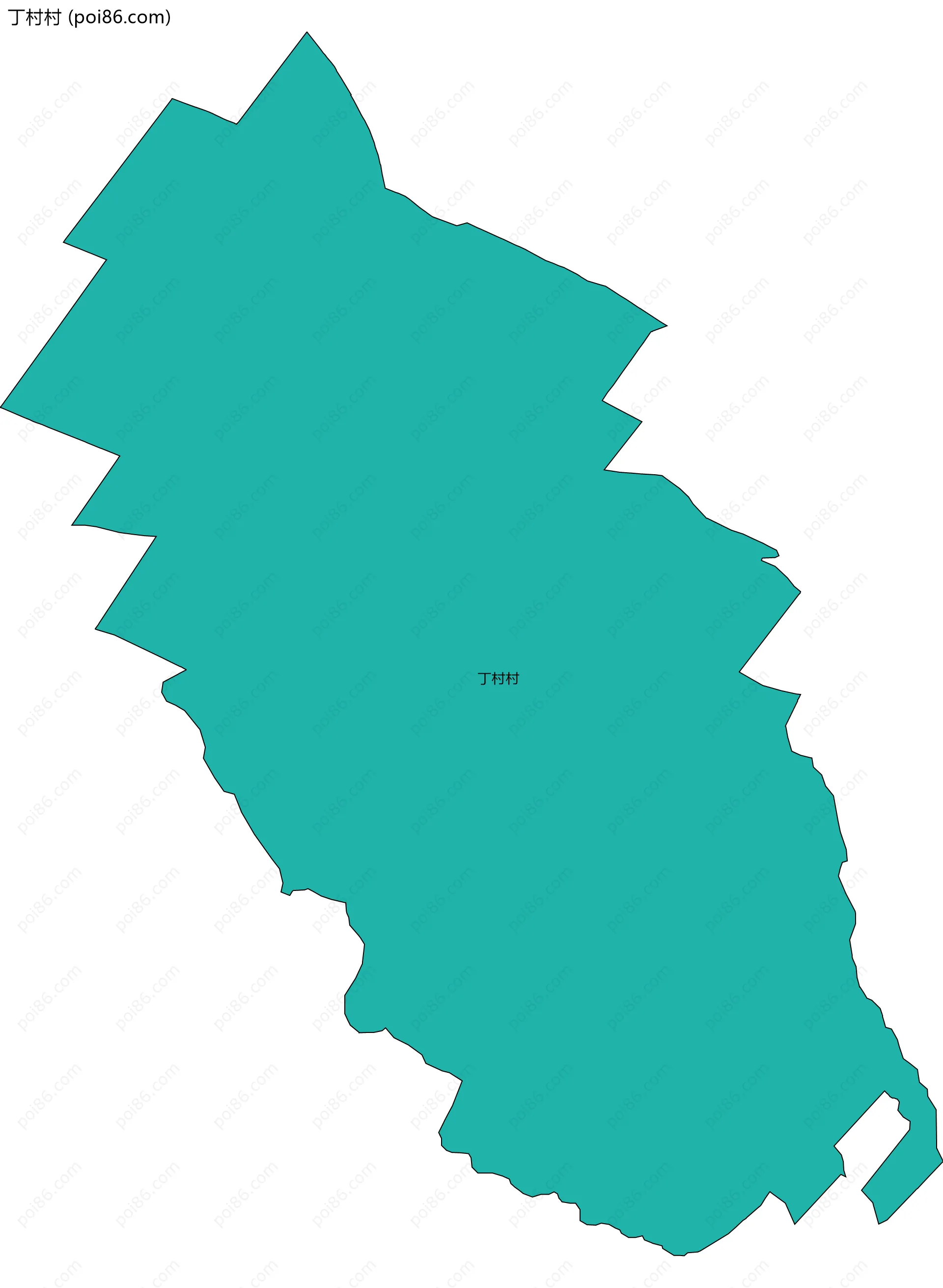 丁村村边界地图