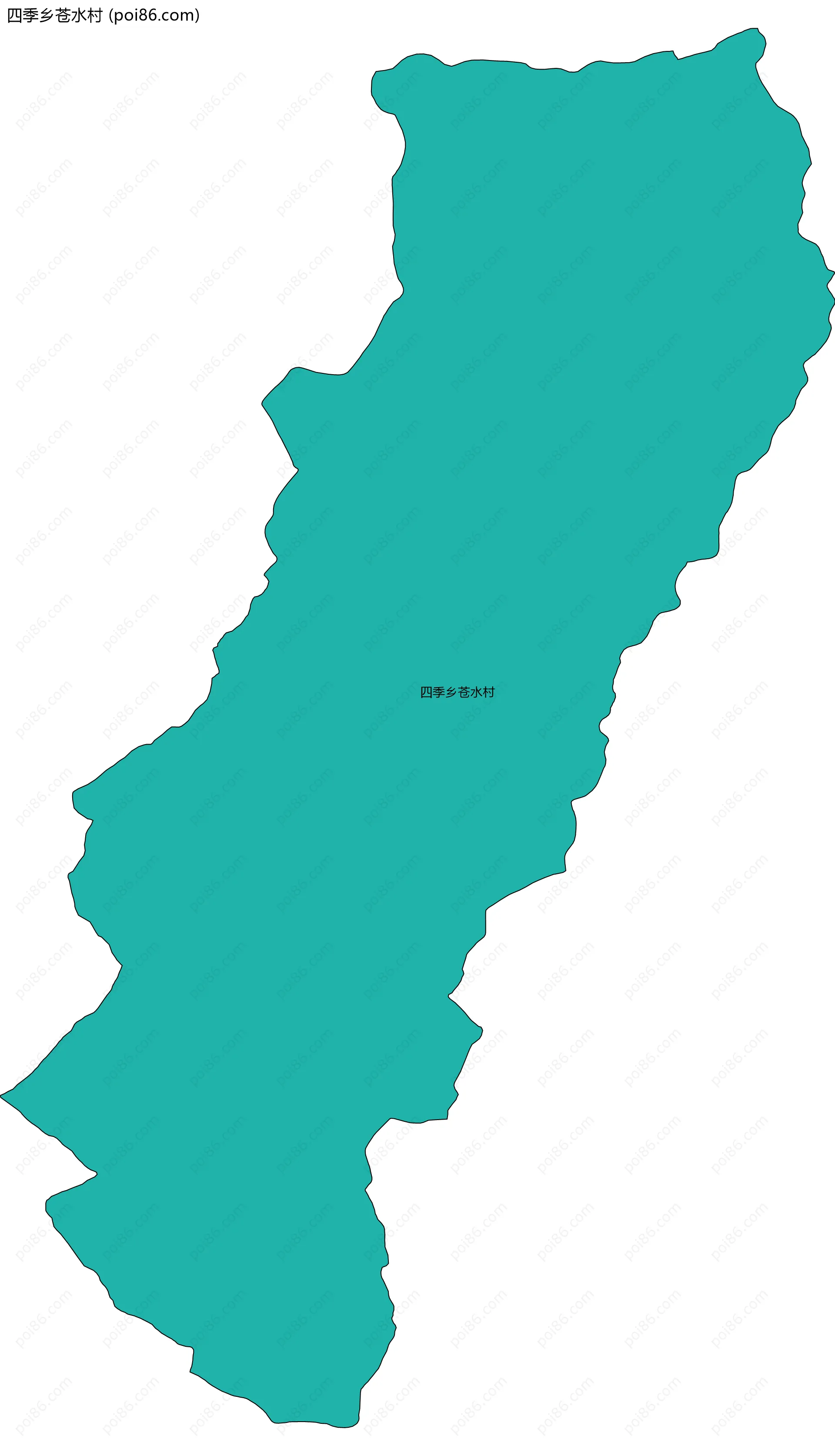 四季乡苍水村边界地图