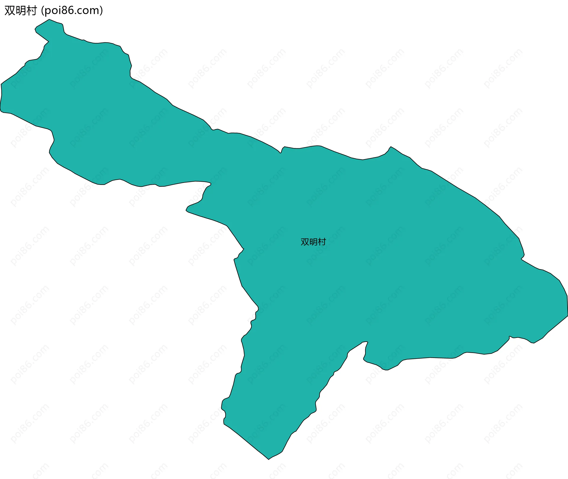 双明村边界地图