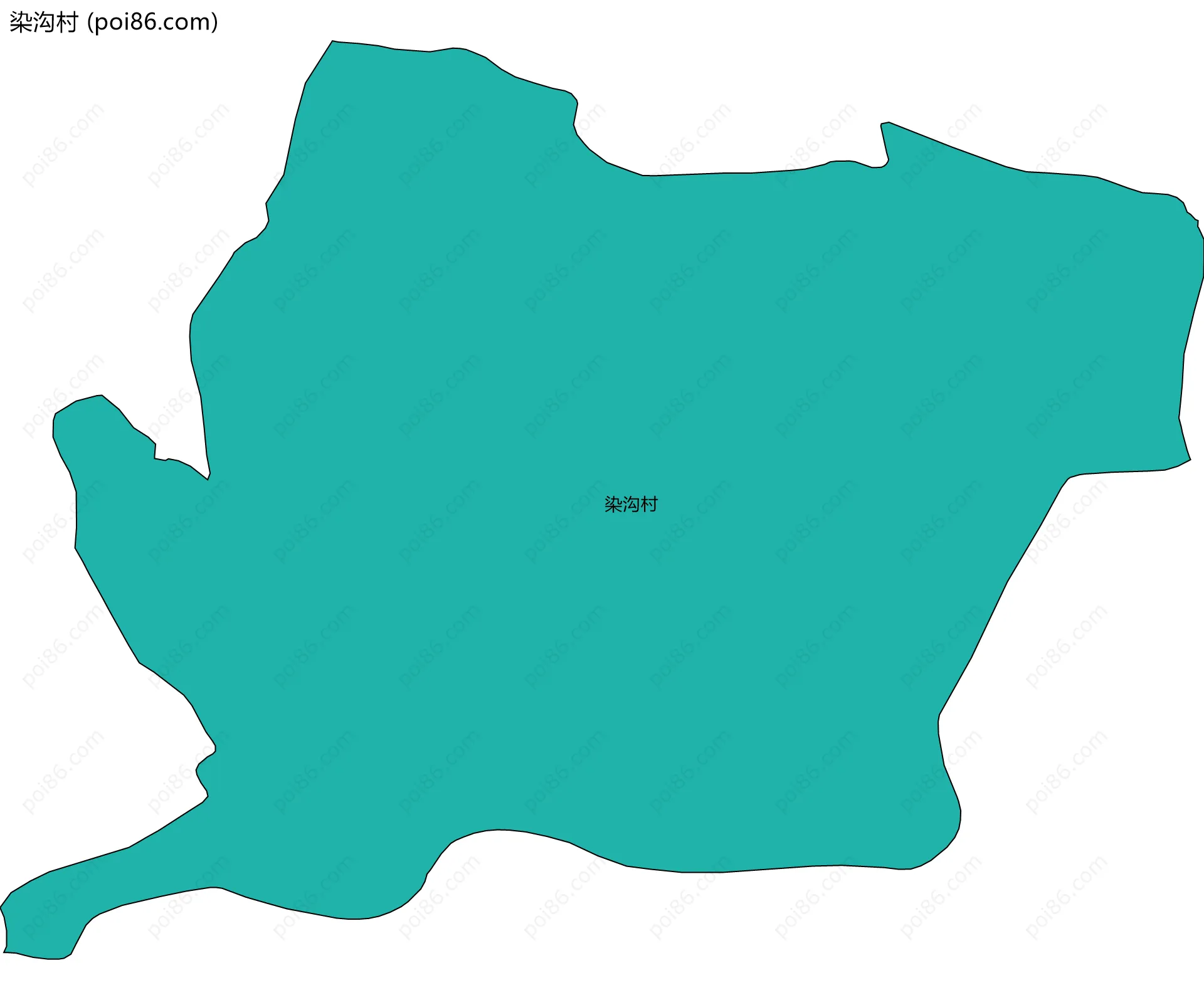 染沟村边界地图