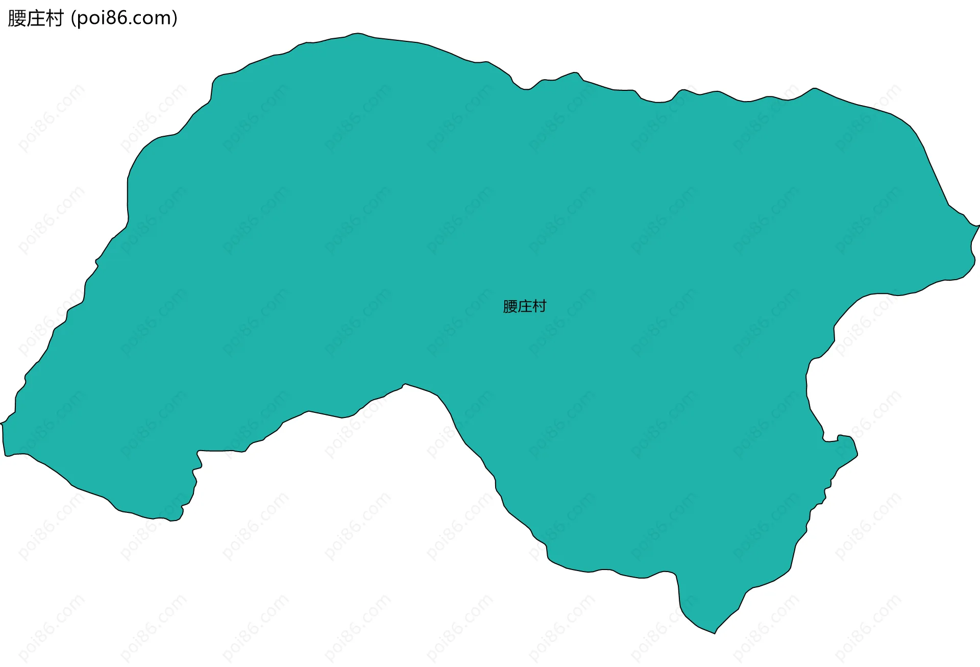 腰庄村边界地图