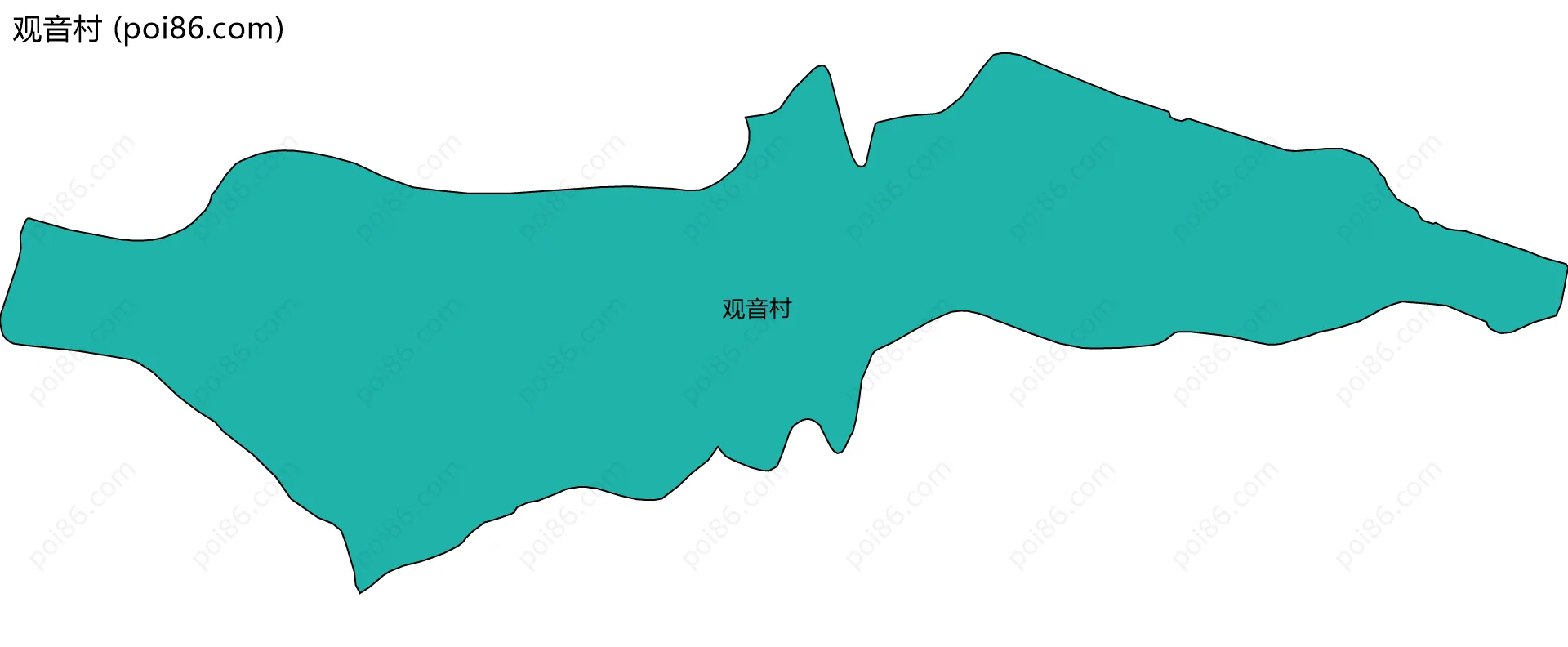 观音村边界地图