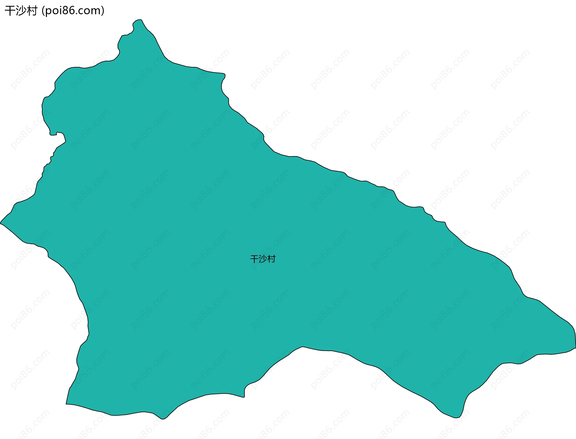 干沙村边界地图