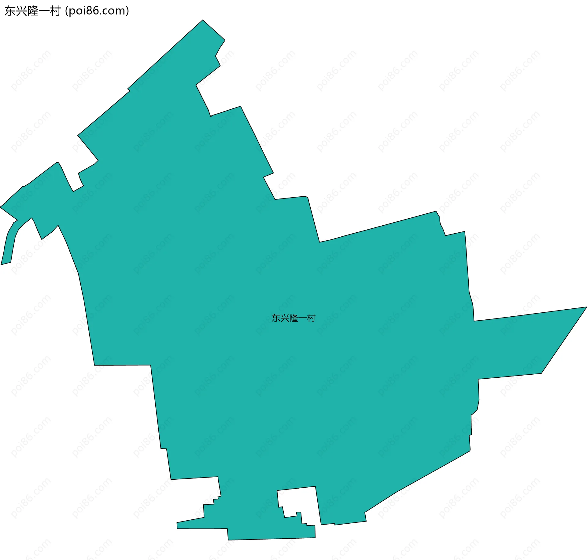 东兴隆一村边界地图