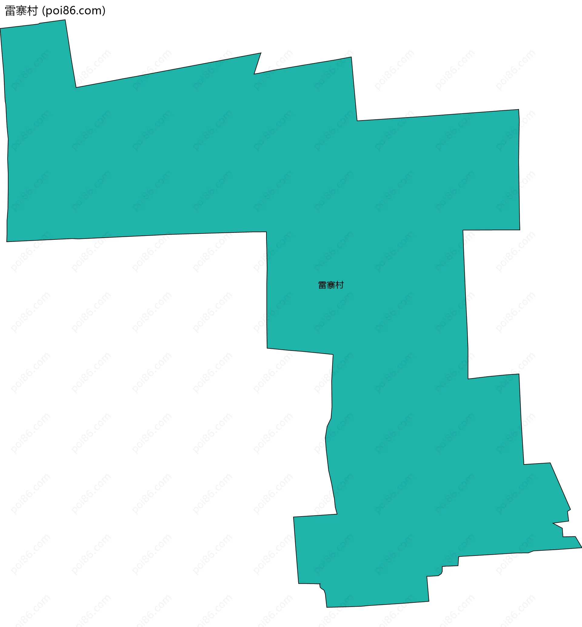 雷寨村边界地图