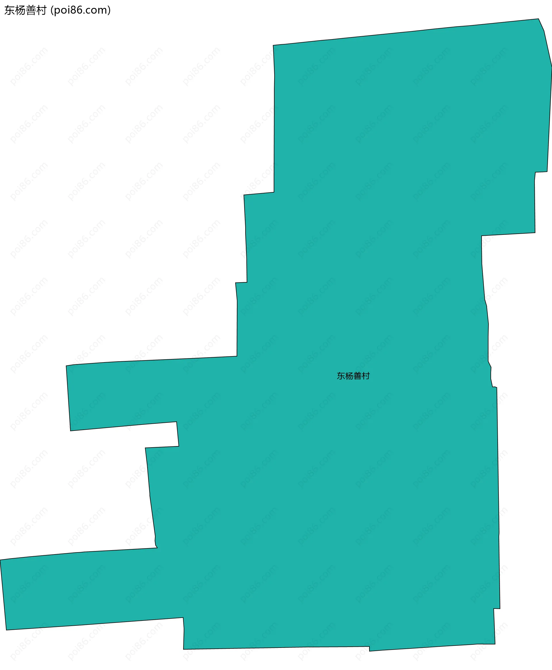 东杨善村边界地图