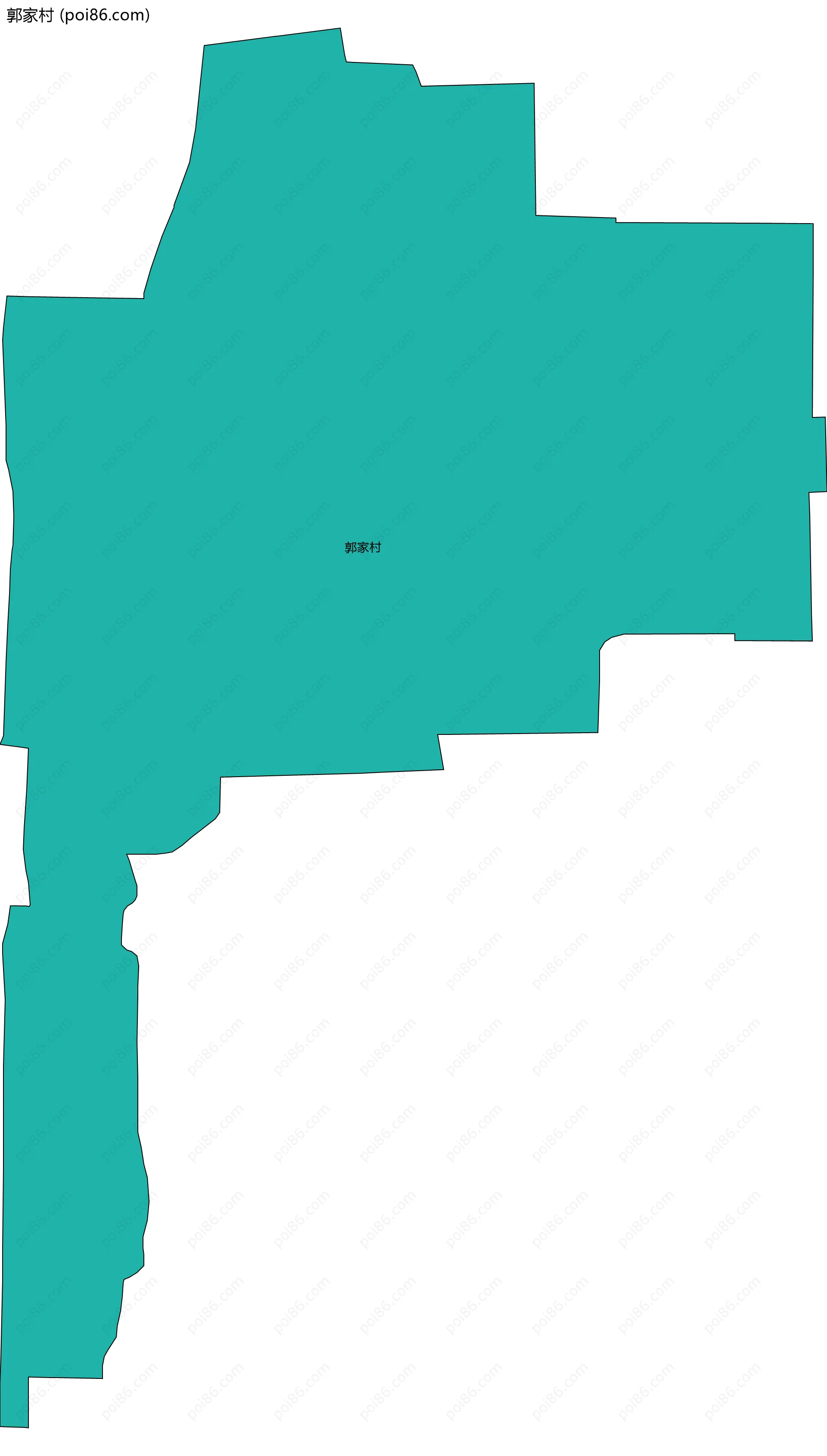 郭家村边界地图