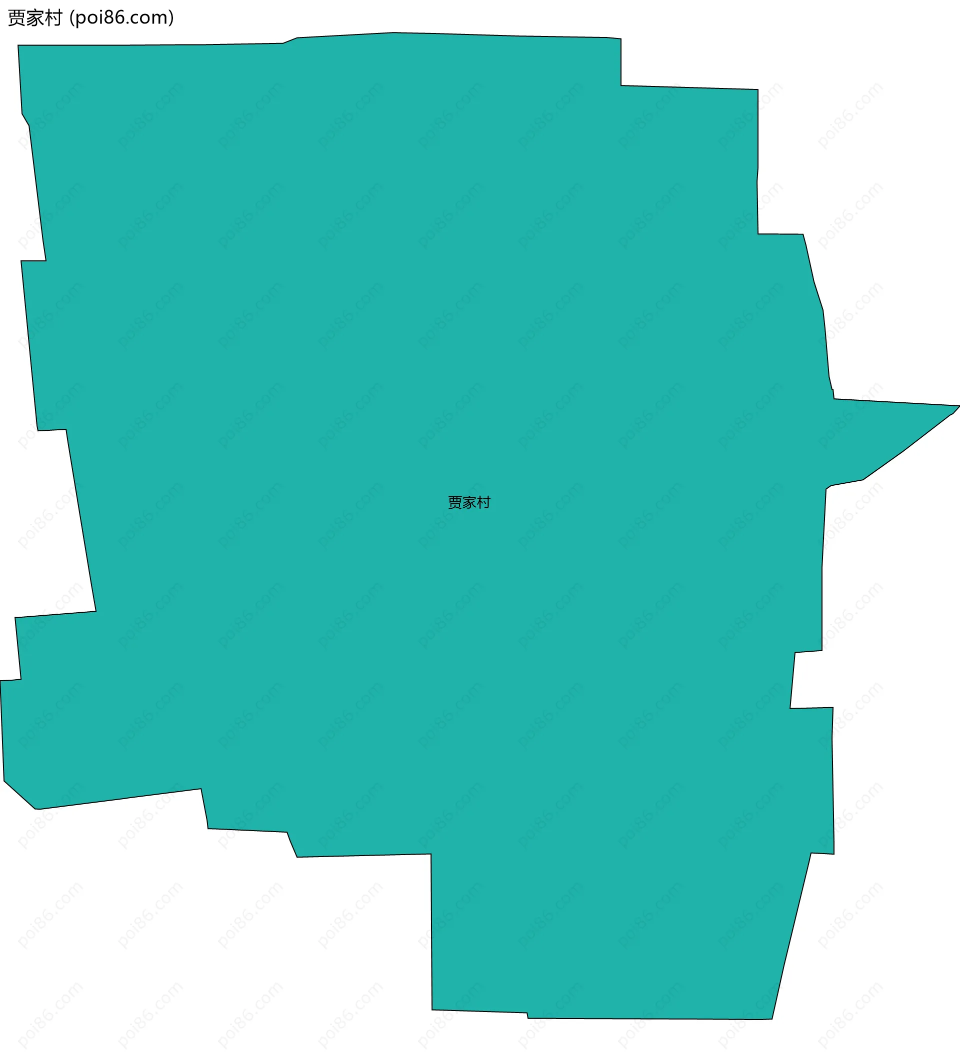 贾家村边界地图