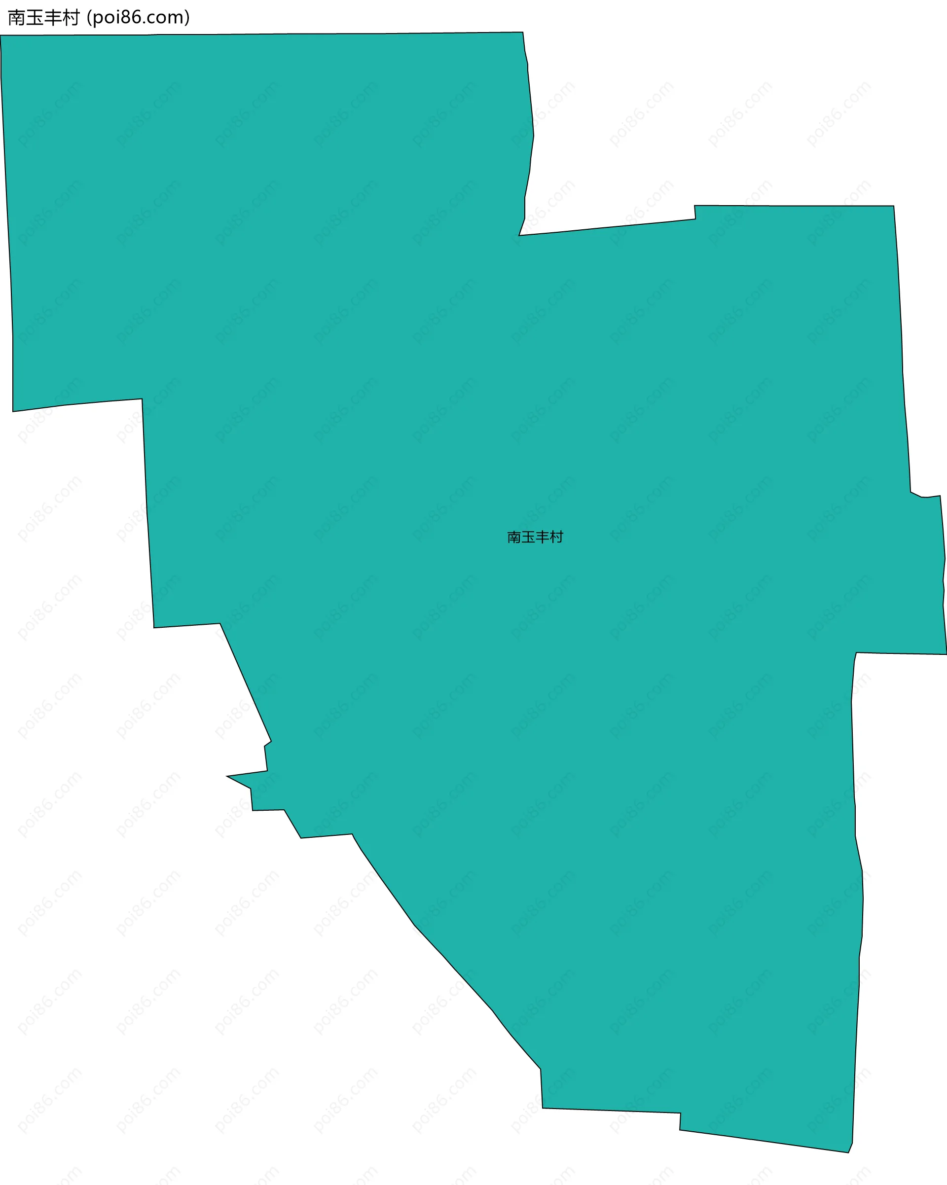 南玉丰村边界地图