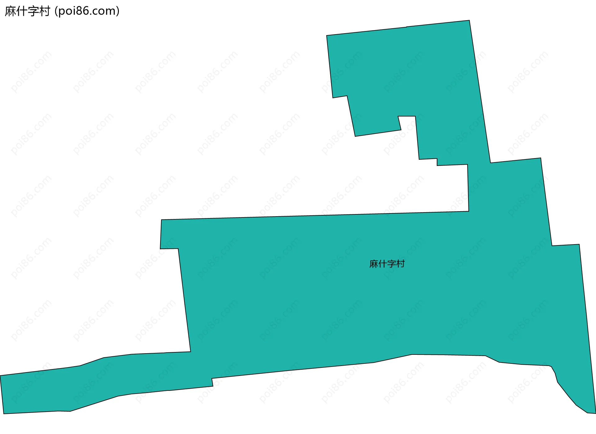 麻什字村边界地图