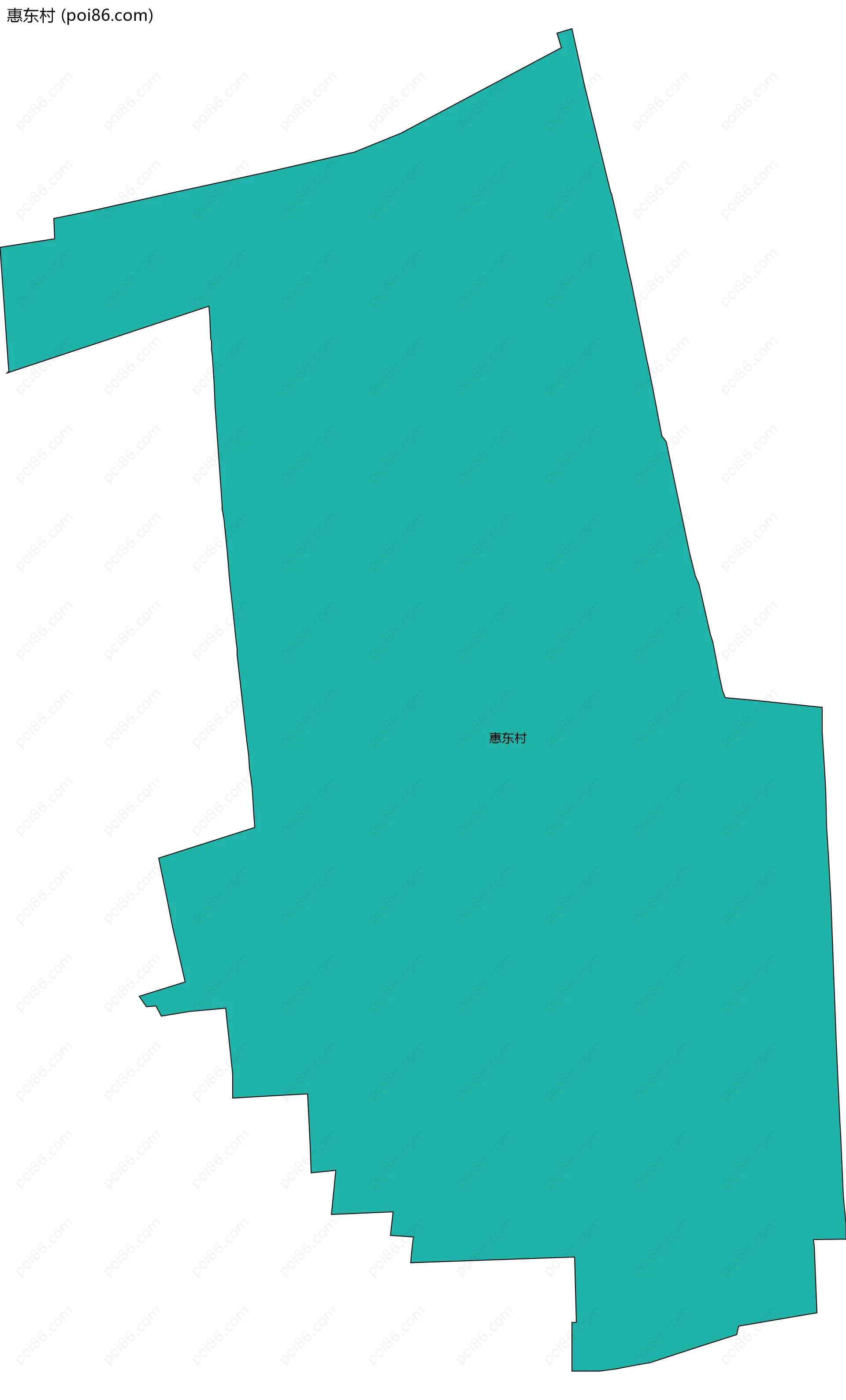 惠东村边界地图