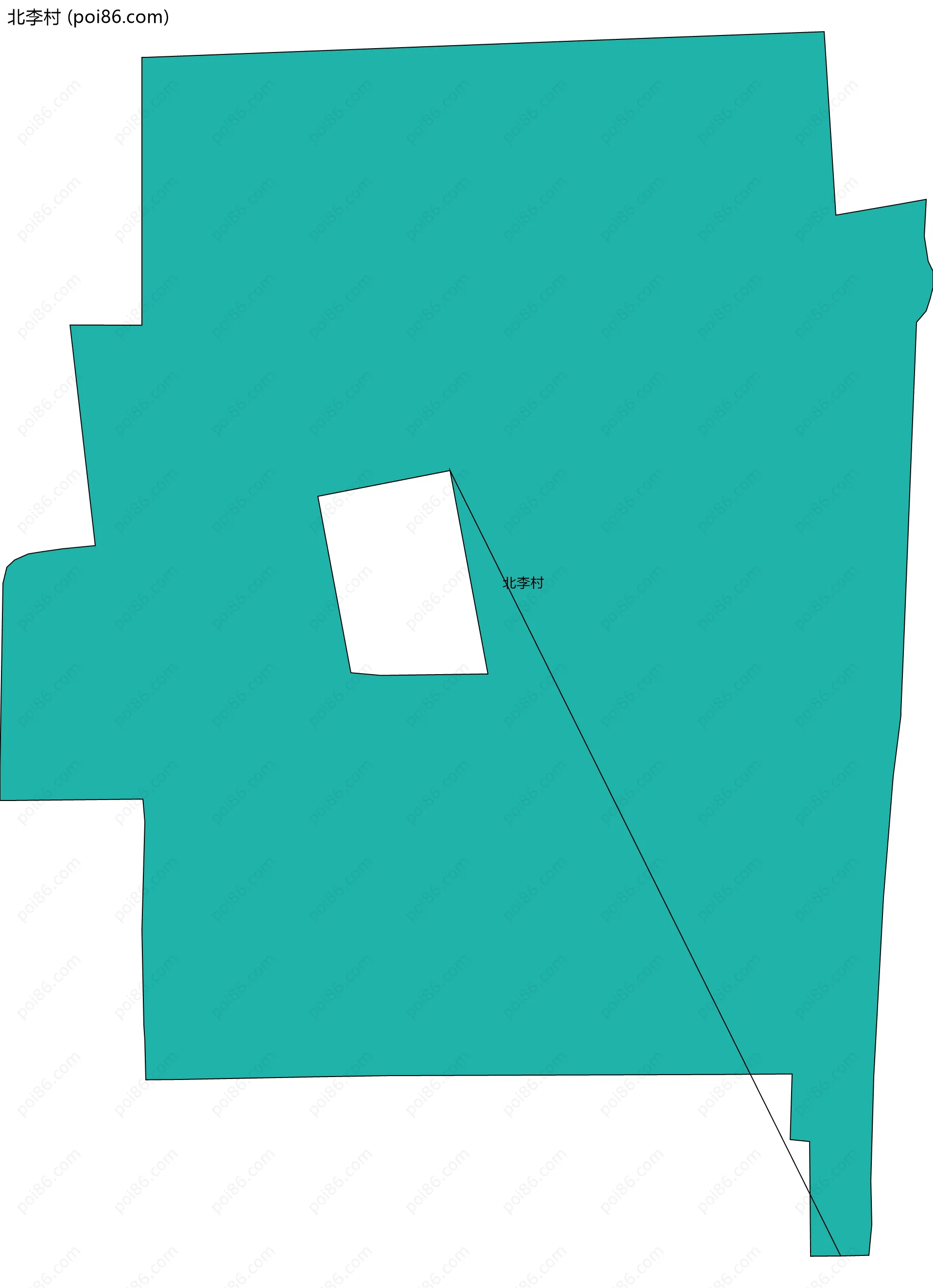 北李村边界地图