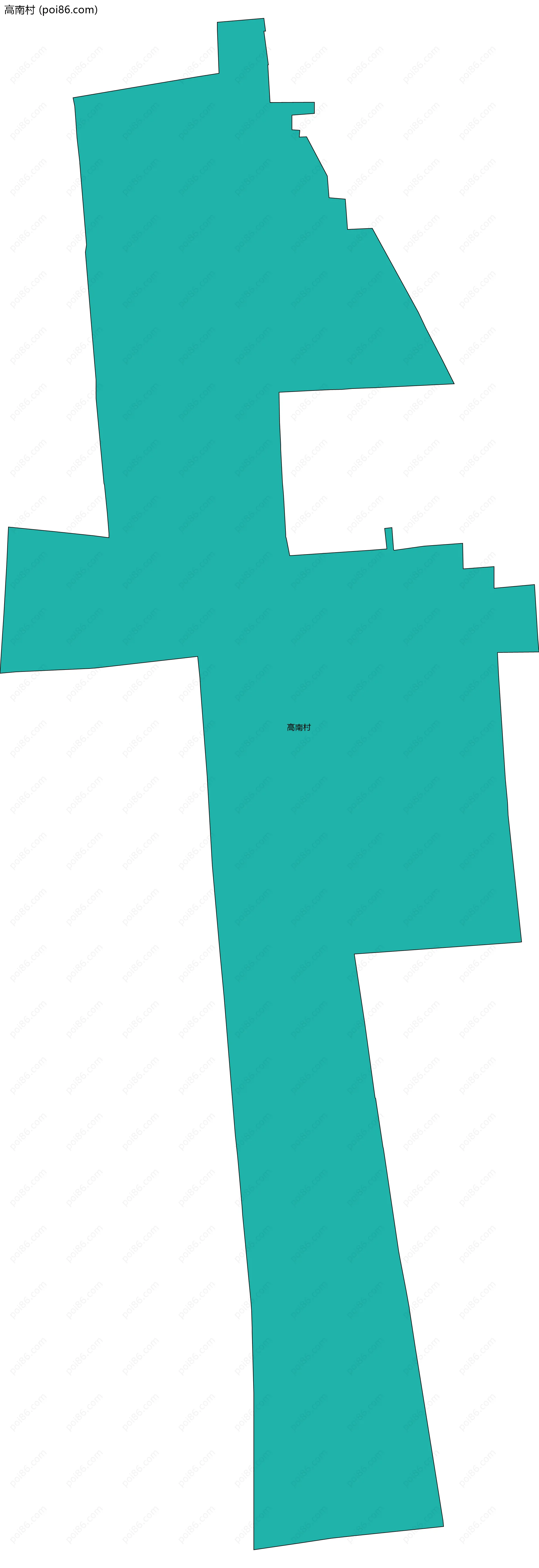 高南村边界地图