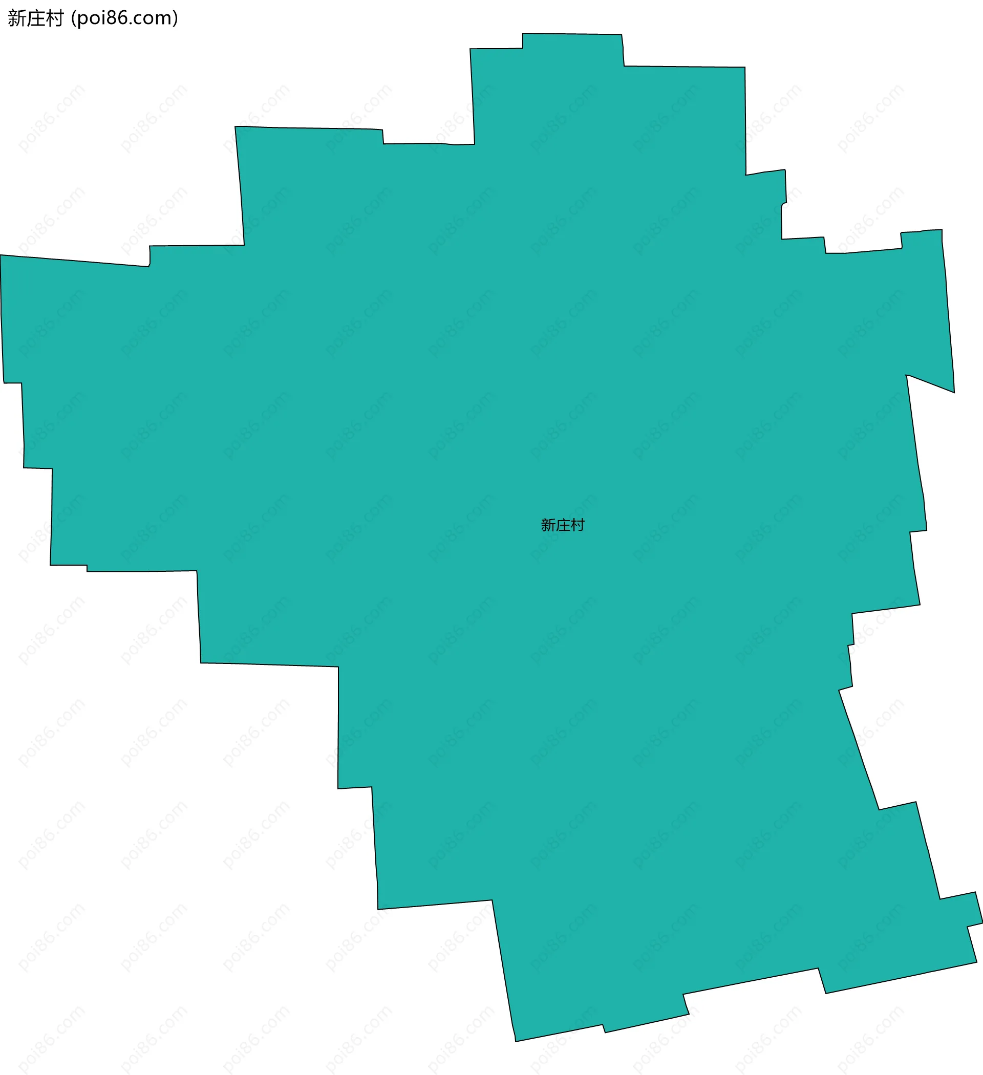 新庄村边界地图